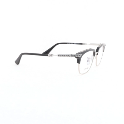 Chrome Hearts Vertical Smile-II Glasses Black and Silver 02