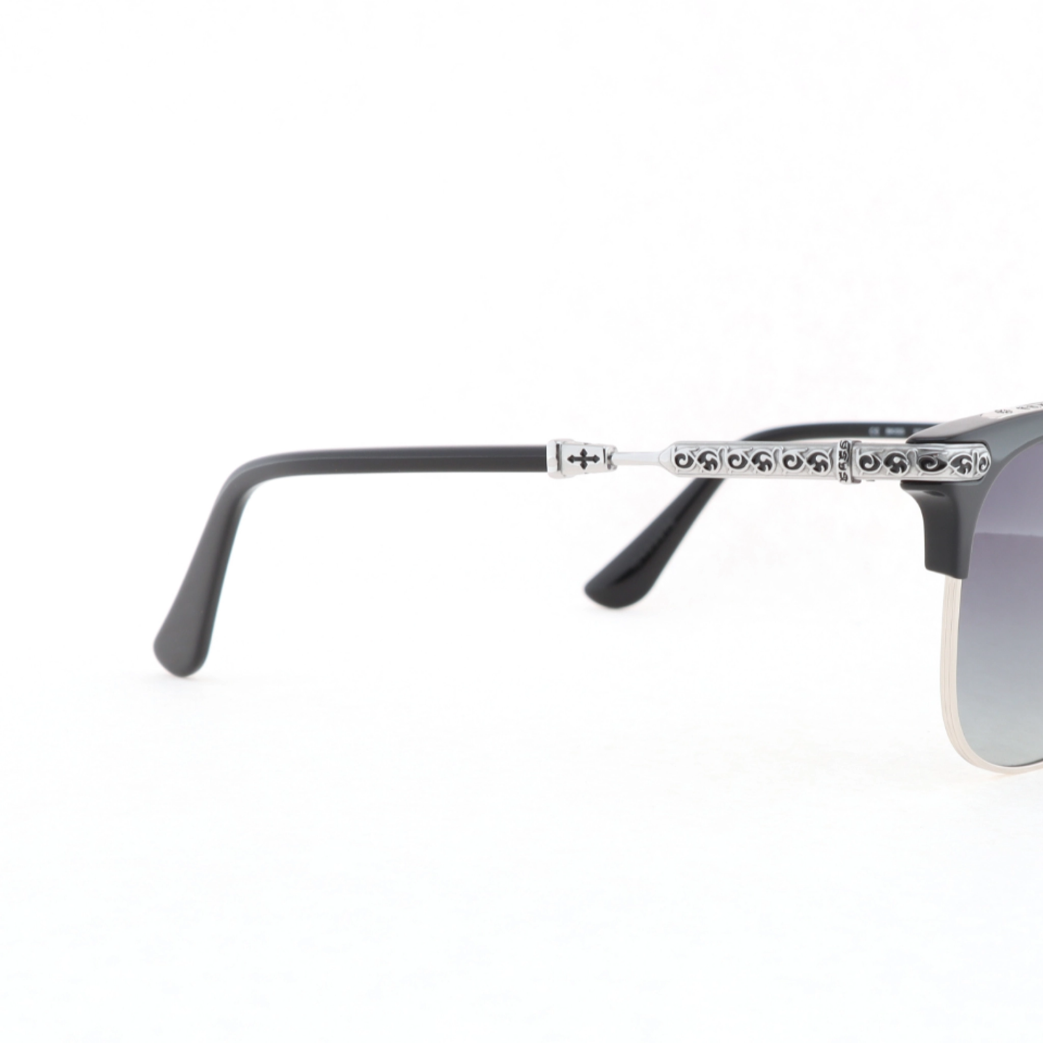 Chrome Hearts Vertical Smile-II Glasses Silver