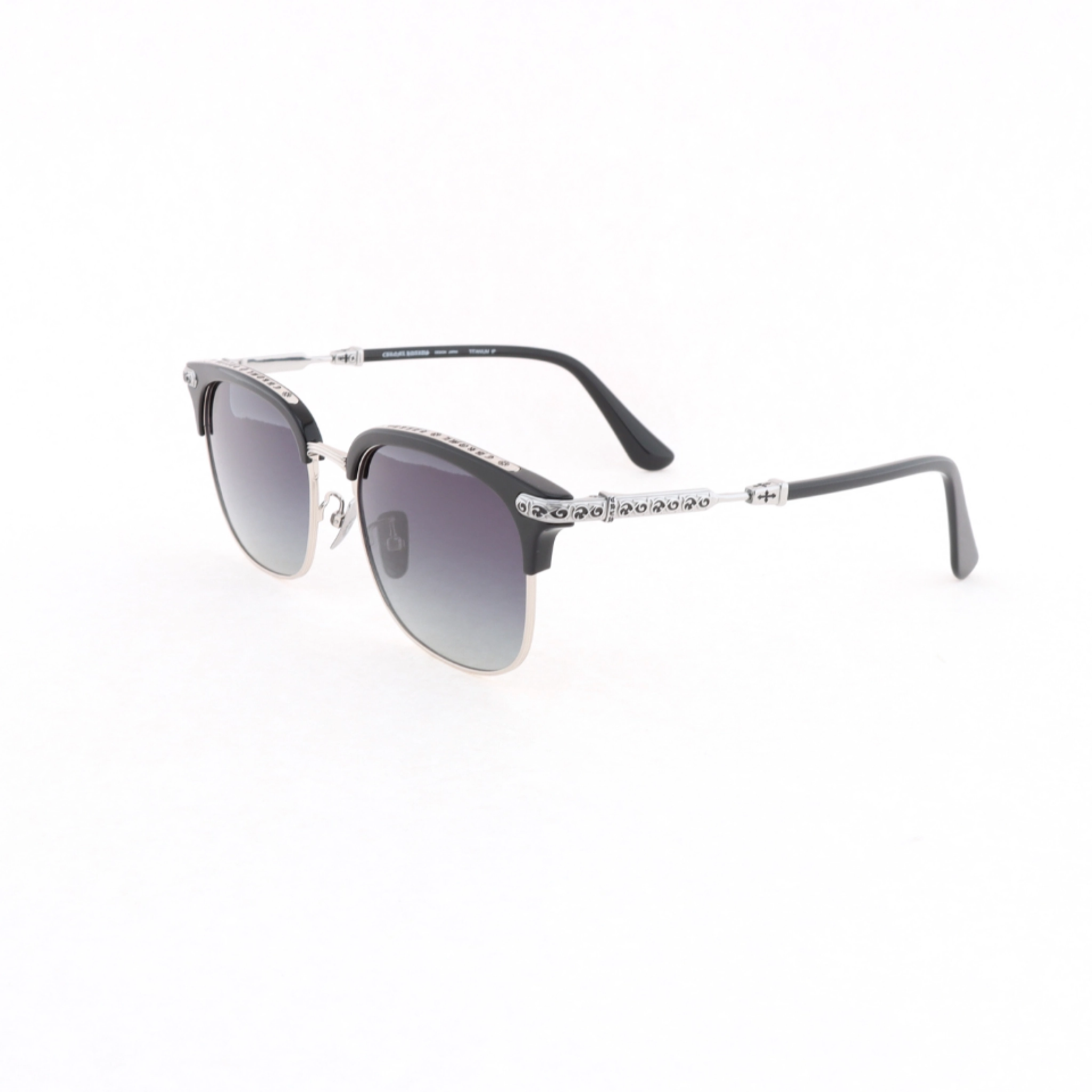 Chrome Hearts Vertical Smile-II Glasses Silver