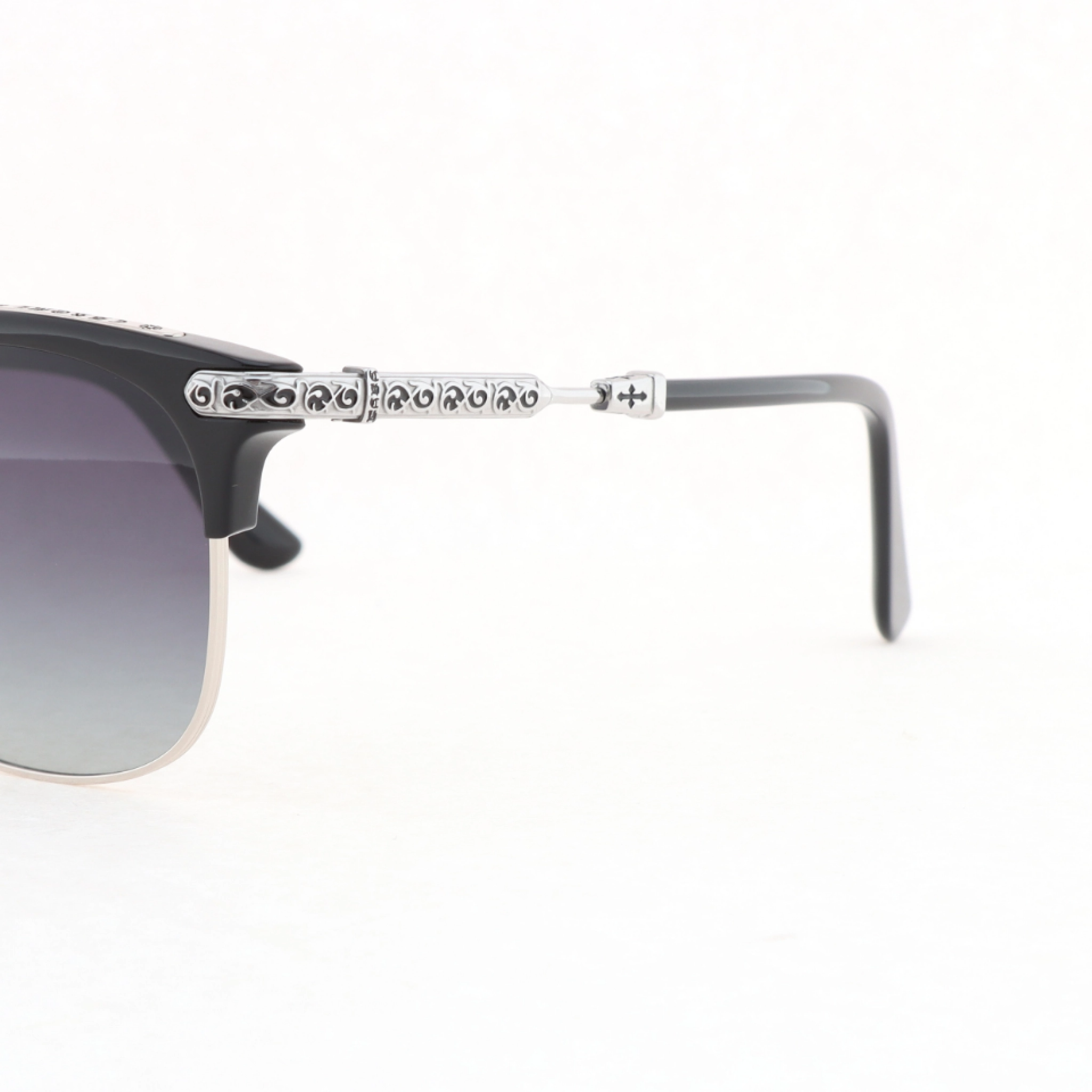 Chrome Hearts Vertical Smile-II Glasses Silver
