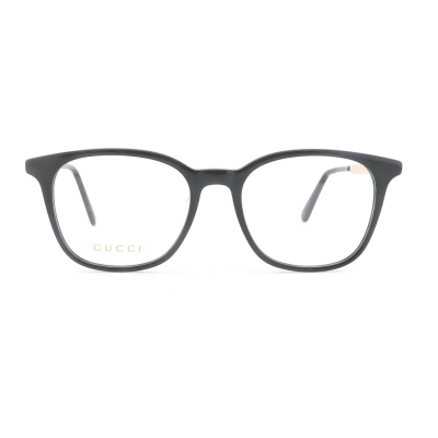 Gucci Acetate Red and Green Ribbon Optical Glasses / Black Frame 01
