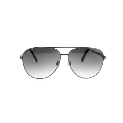 Gucci Aviator Sunglasses Enameled Side Webbing Premium Gray 01