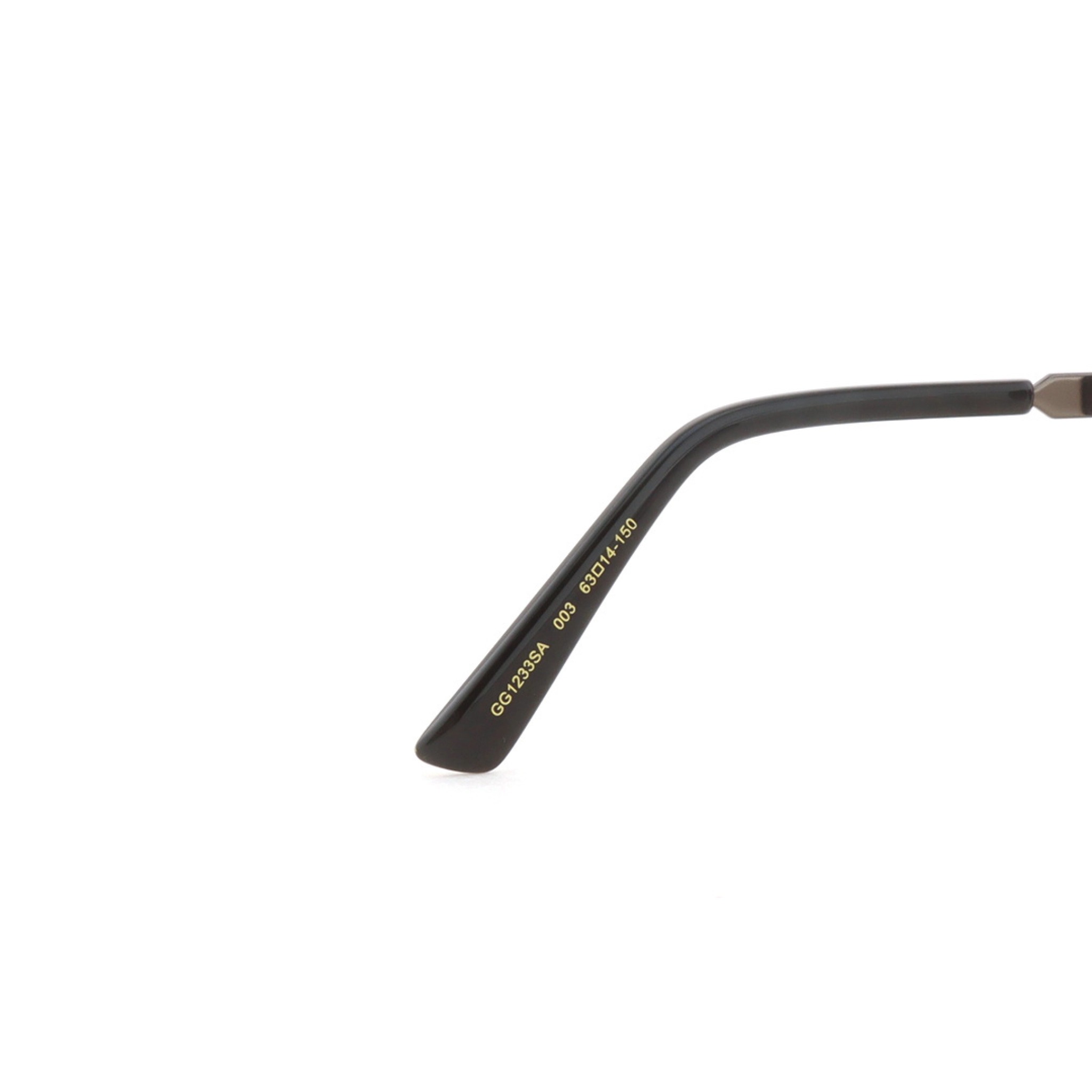 Gucci Aviator Sunglasses Enameled Side Webbing Premium Gray
