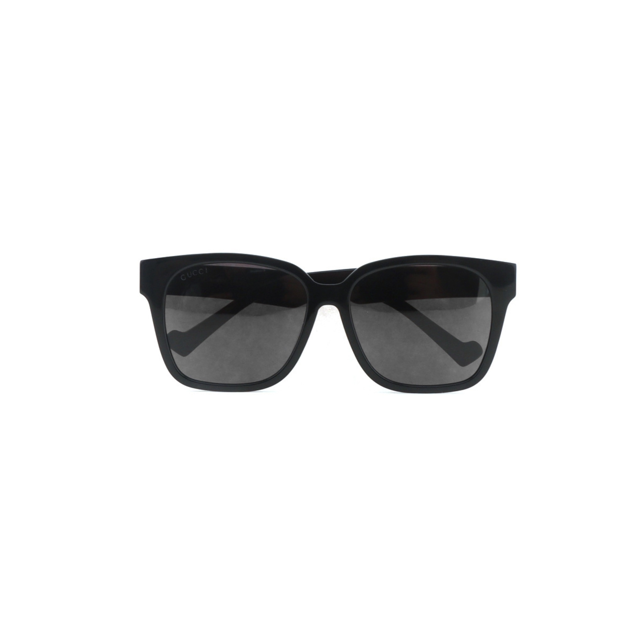 GUCCI Rectangular-frame Acetate Sunglasses Black Gold