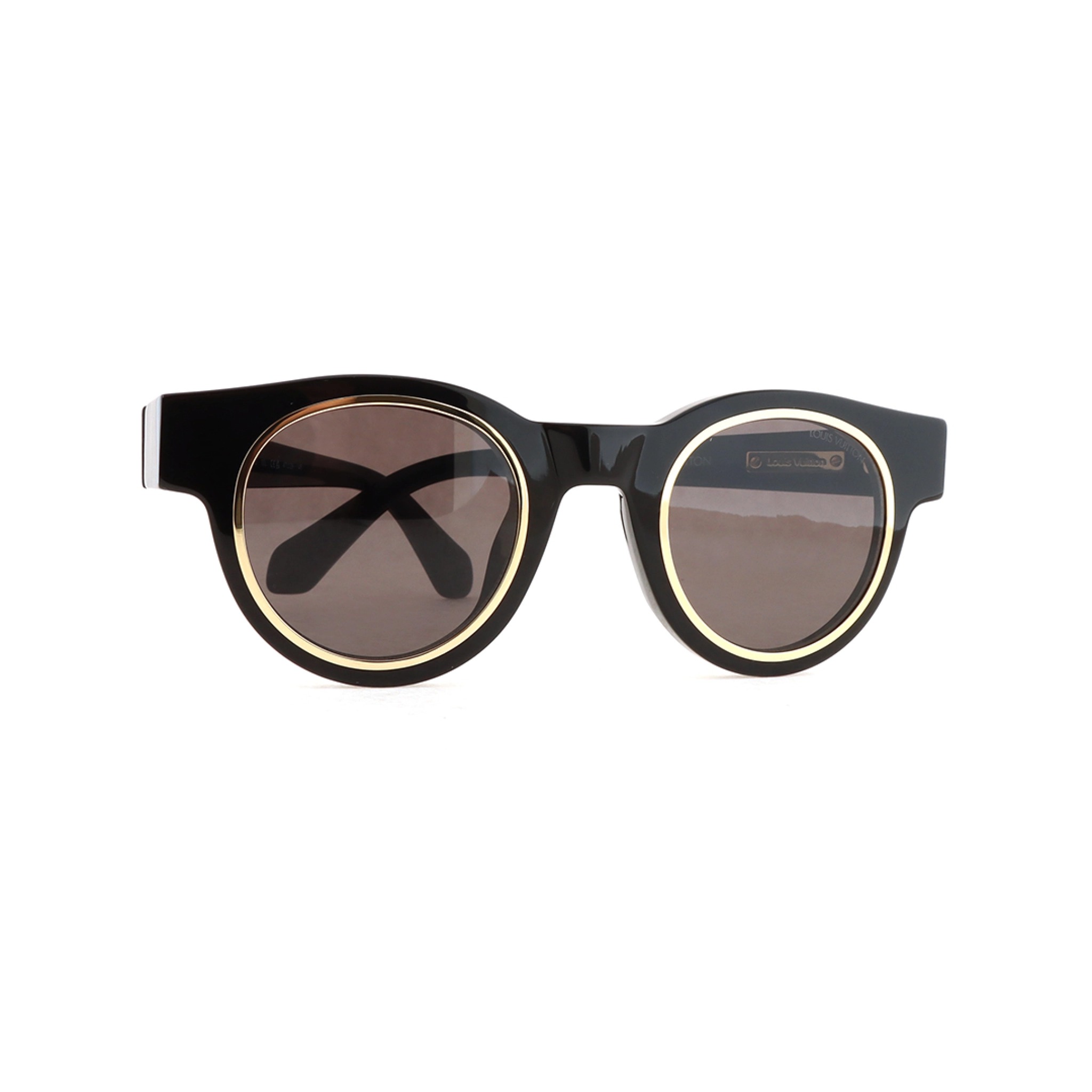 Louis Vuitton Legacy Round Sunglasses God Black