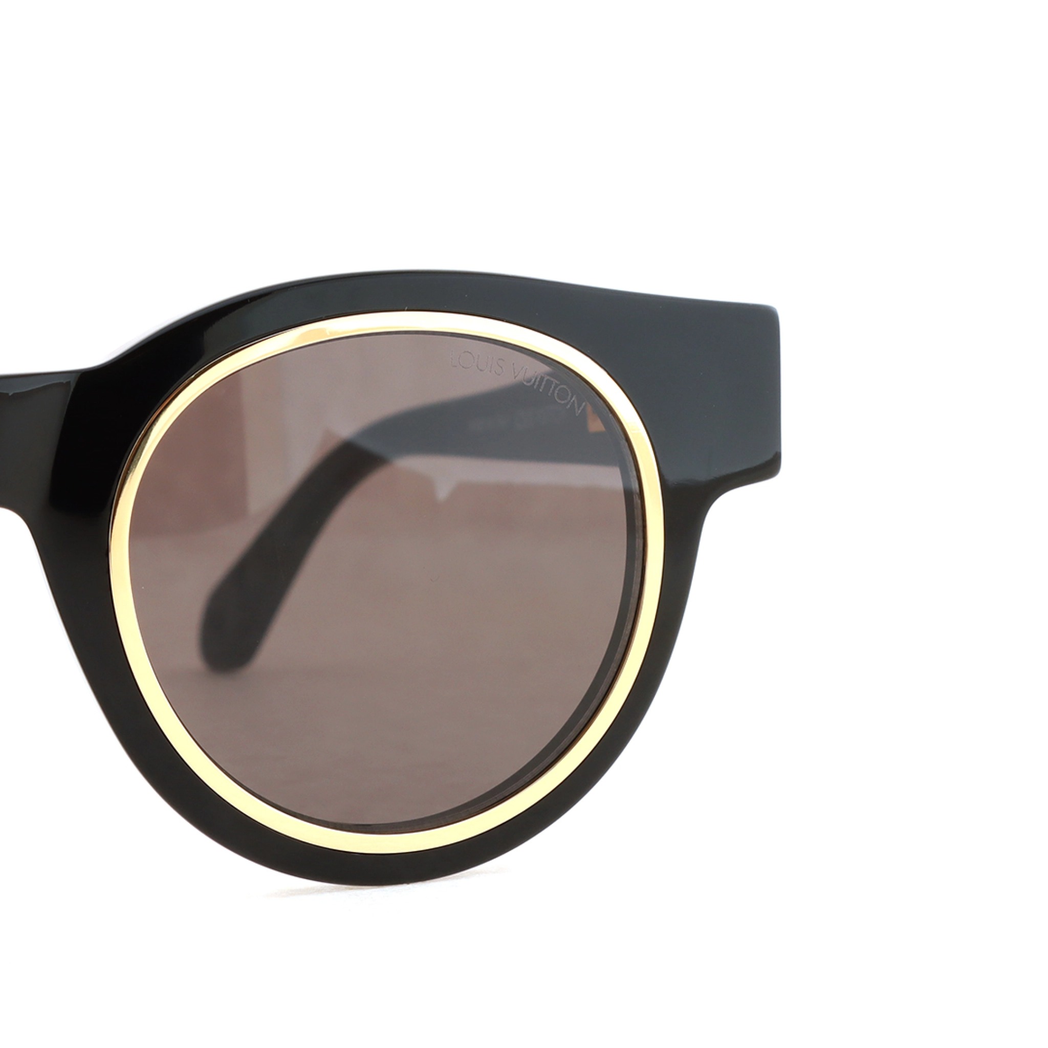 Louis Vuitton Legacy Round Sunglasses God Black