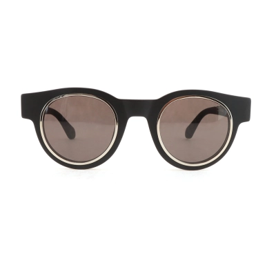 Louis Vuitton Legacy Round Sunglasses Silver Black 01