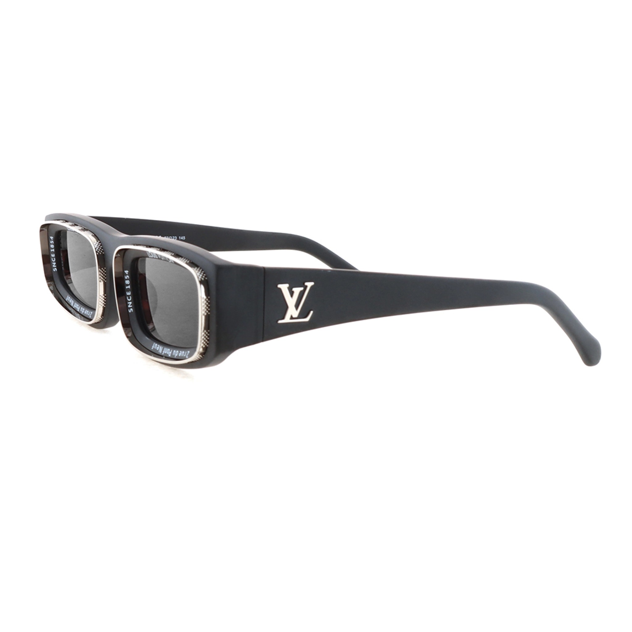 Louis Vuitton LV Ocean Low Square Sunglasses Matte Black