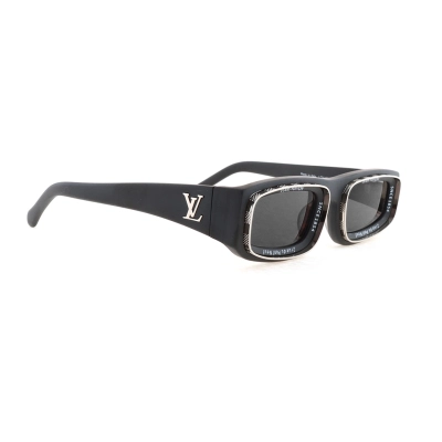 Louis Vuitton LV Ocean Low Square Sunglasses Matte Black 02