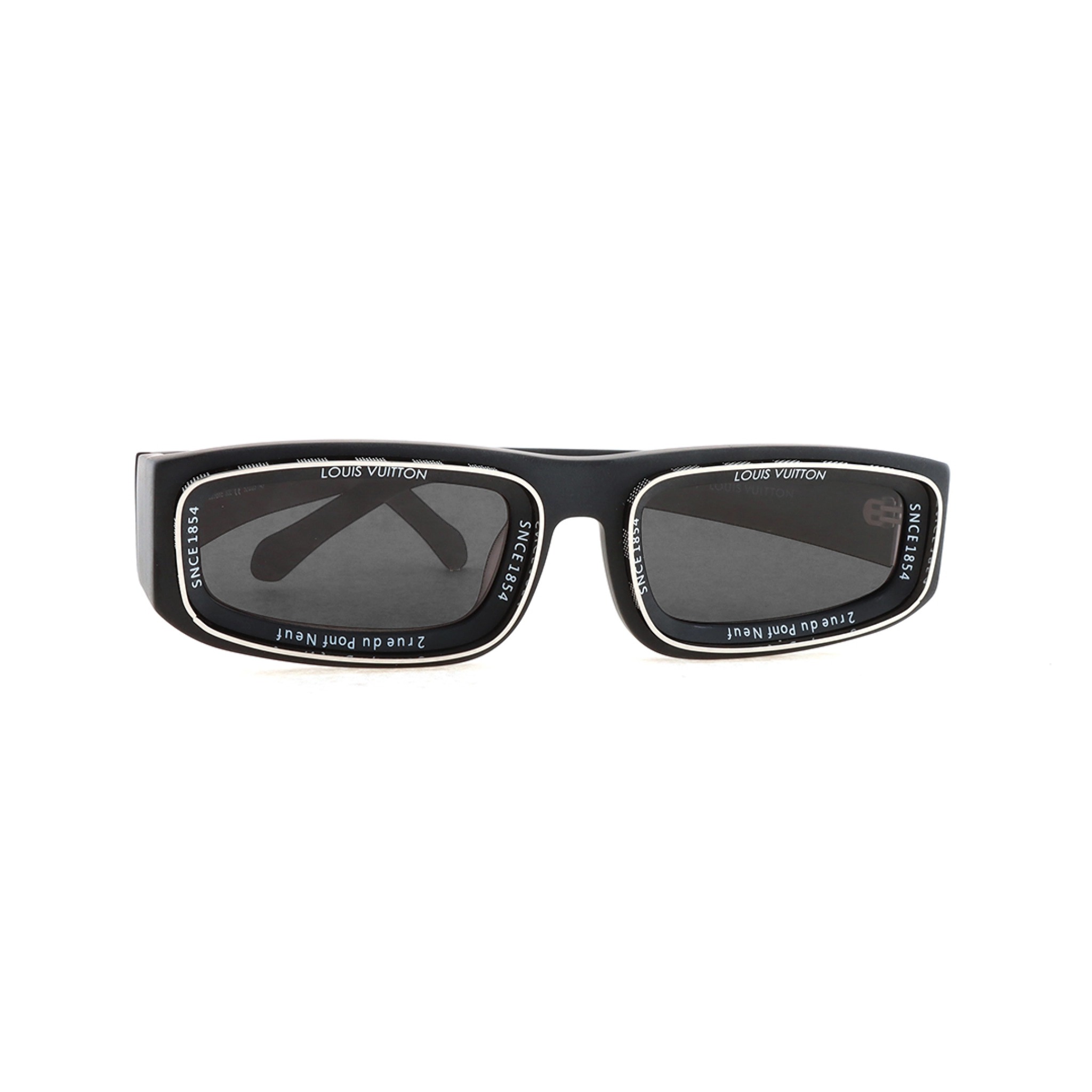 Louis Vuitton LV Ocean Low Square Sunglasses Matte Black