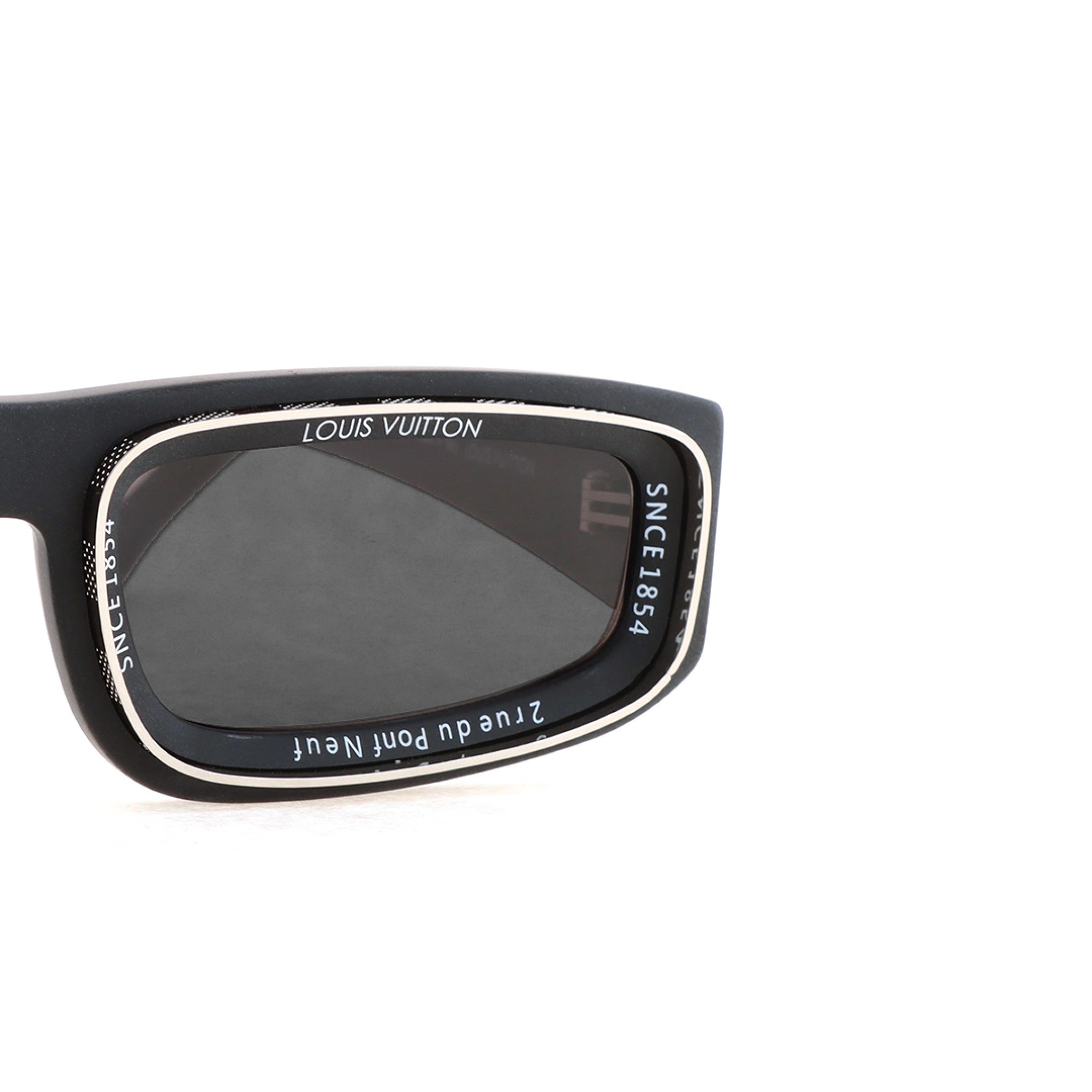 Louis Vuitton LV Ocean Low Square Sunglasses Matte Black
