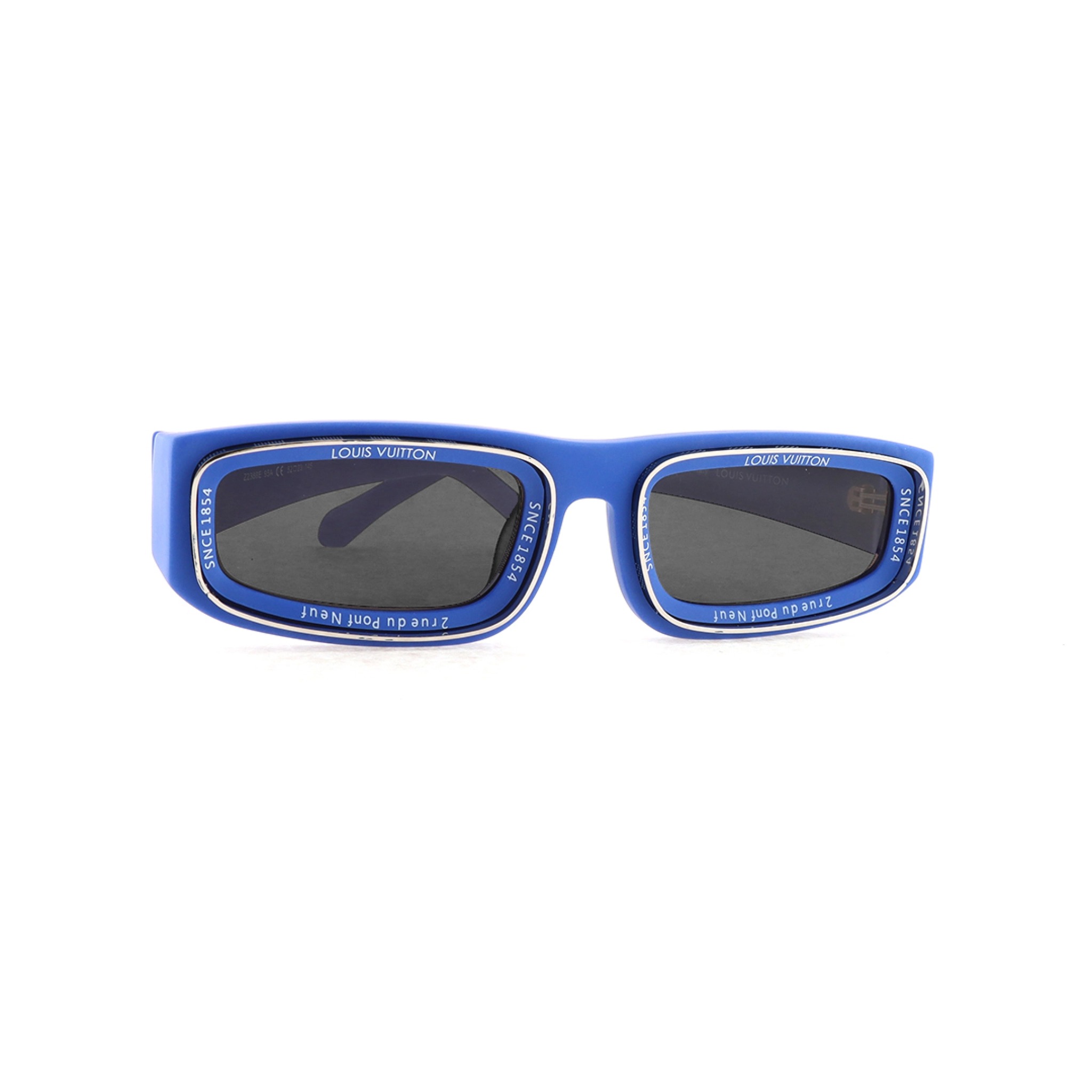 Louis Vuitton LV Ocean Low Square Sunglasses Matte Blue