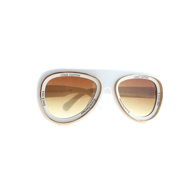 Louis Vuitton Super Vision Pilot Sunglasses S00 White 01