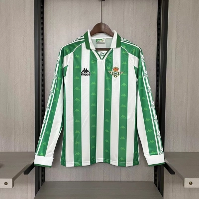 Real Betis 1995/97 Men's Retro Long Sleeve Home Jersey 01