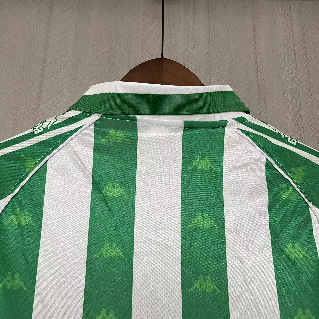 Real Betis 1995/97 Men's Retro Long Sleeve Home Jersey