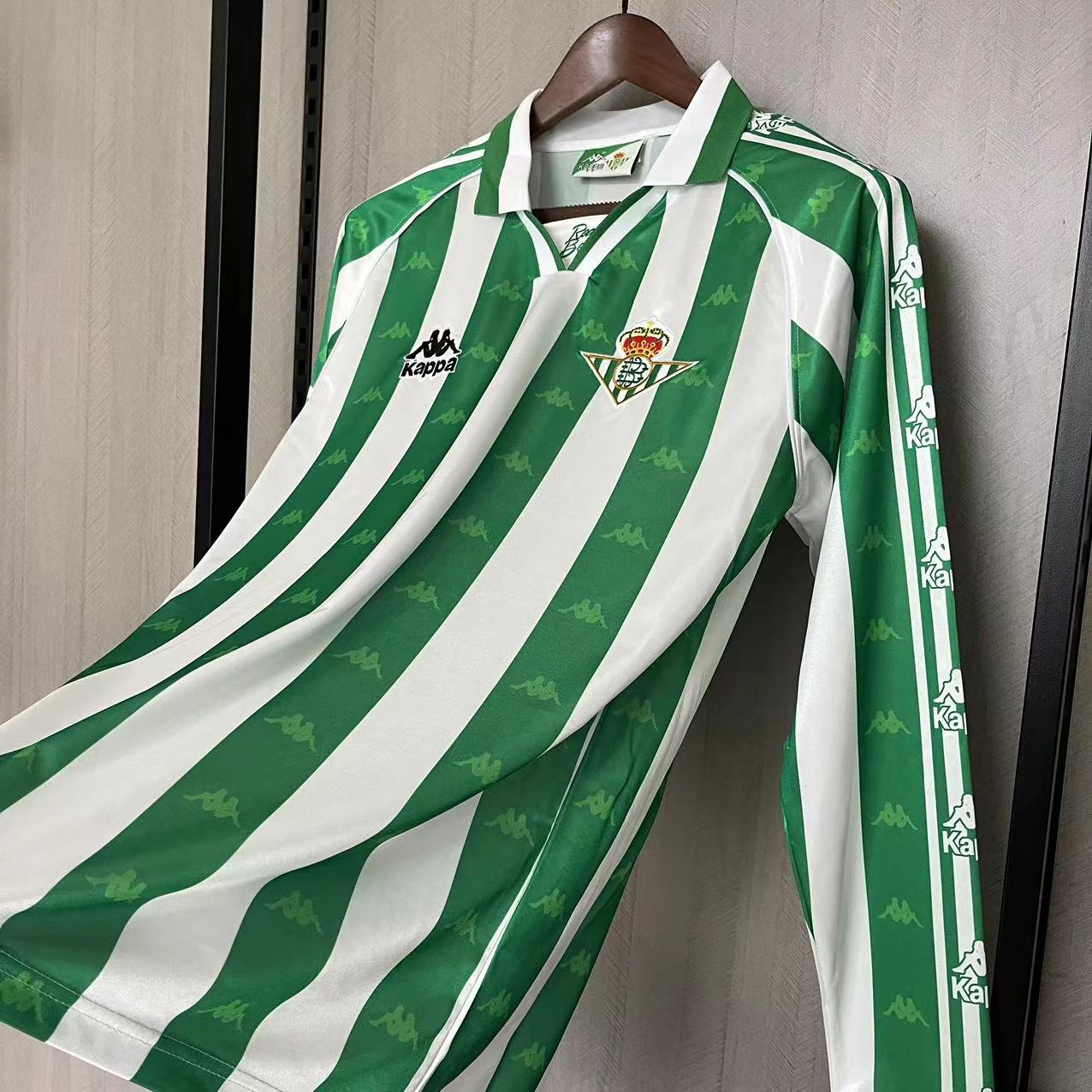Real Betis 1995/97 Men's Retro Long Sleeve Home Jersey