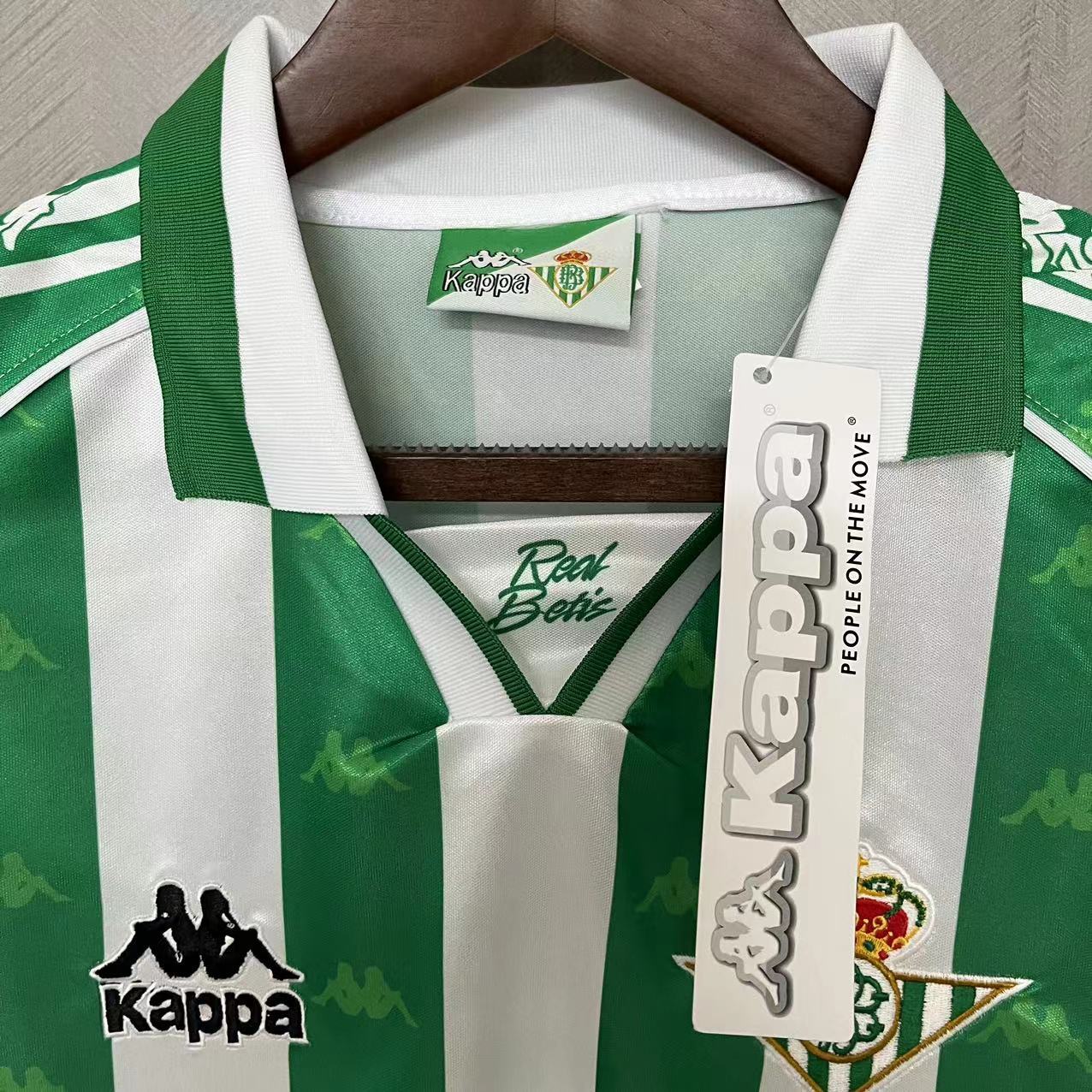 Real Betis 1995/97 Men's Retro Long Sleeve Home Jersey