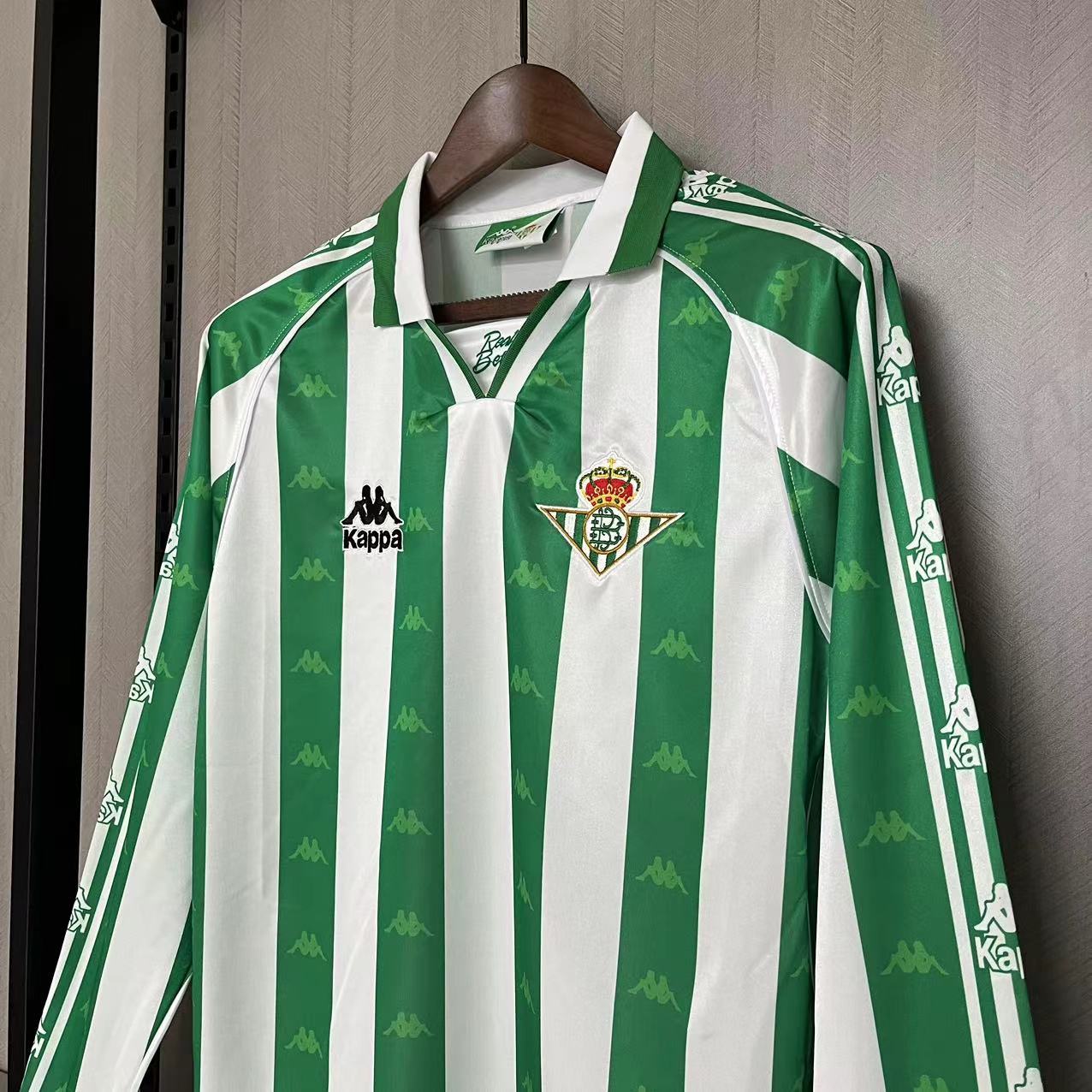 Real Betis 1995/97 Men's Retro Long Sleeve Home Jersey