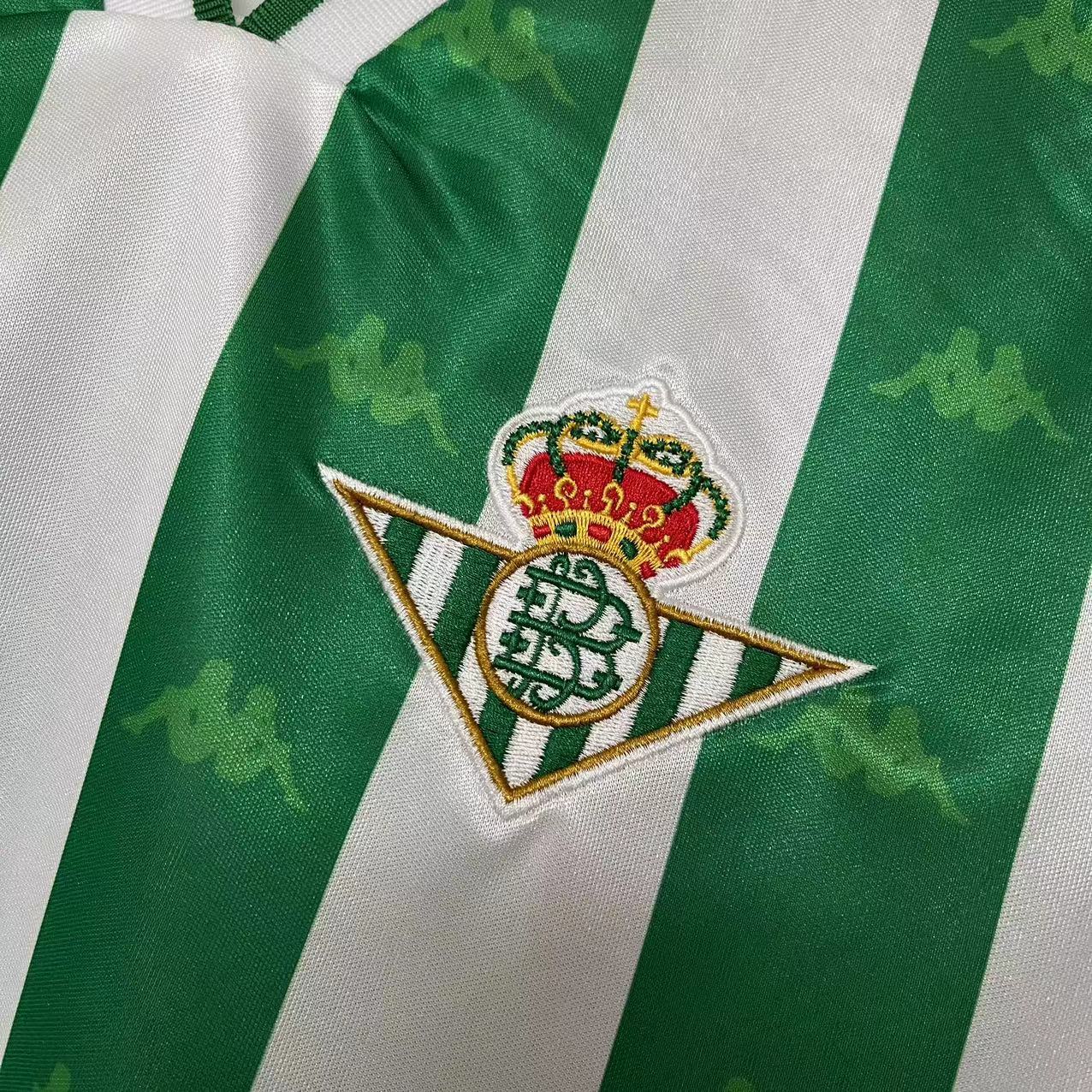 Real Betis 1995/97 Men's Retro Long Sleeve Home Jersey