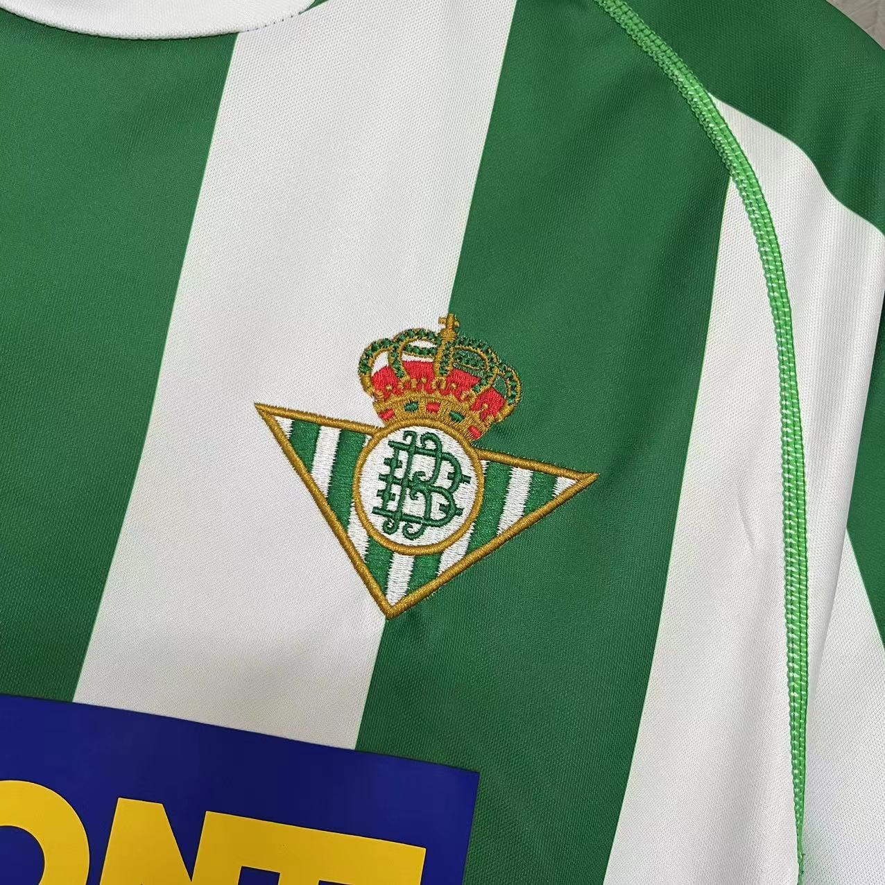 Real Betis 2001/02 Men's Retro Special Edition Home Jersey