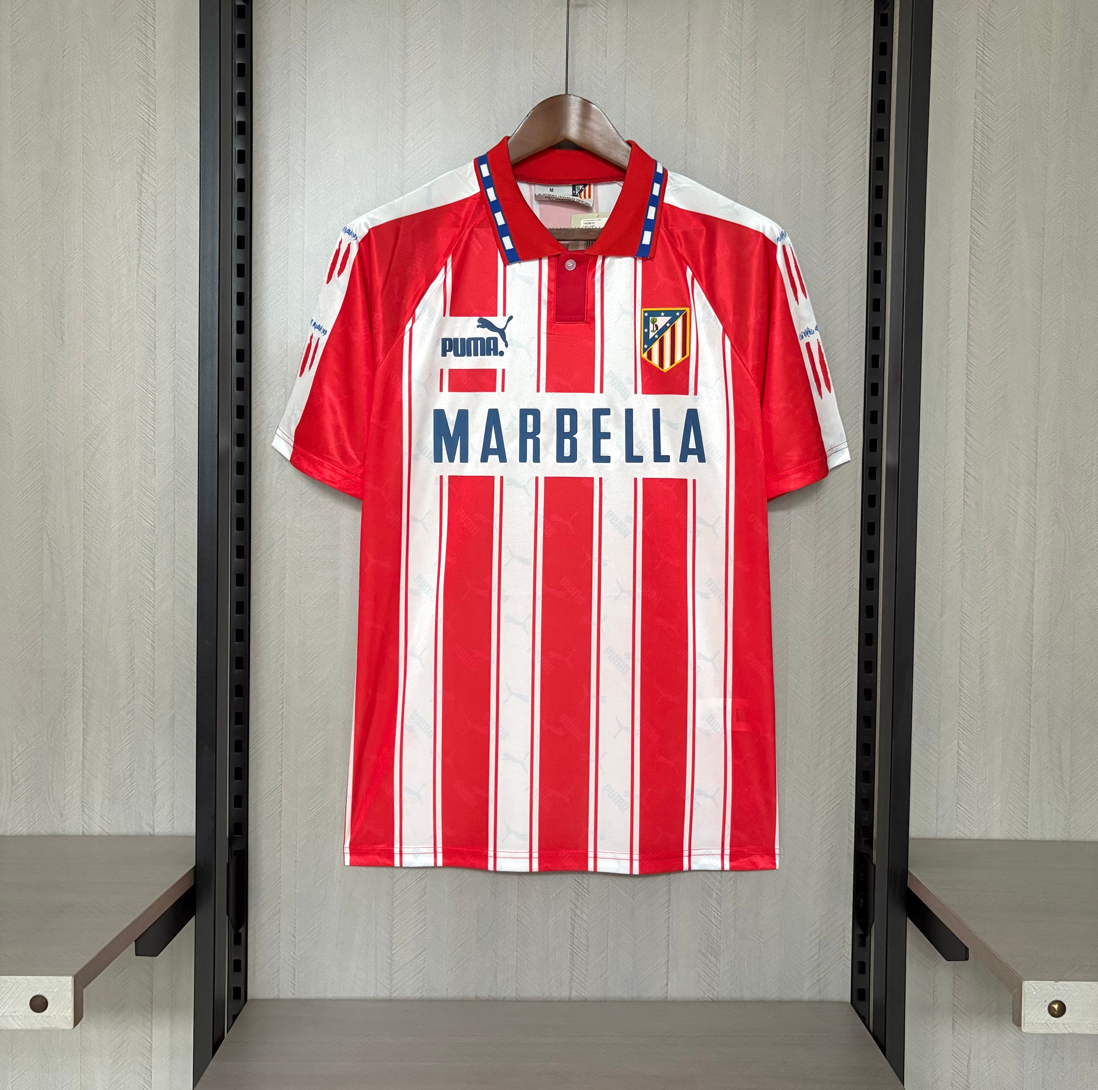 Atlético Madrid 1994/95 Mens Retro Home Jersey