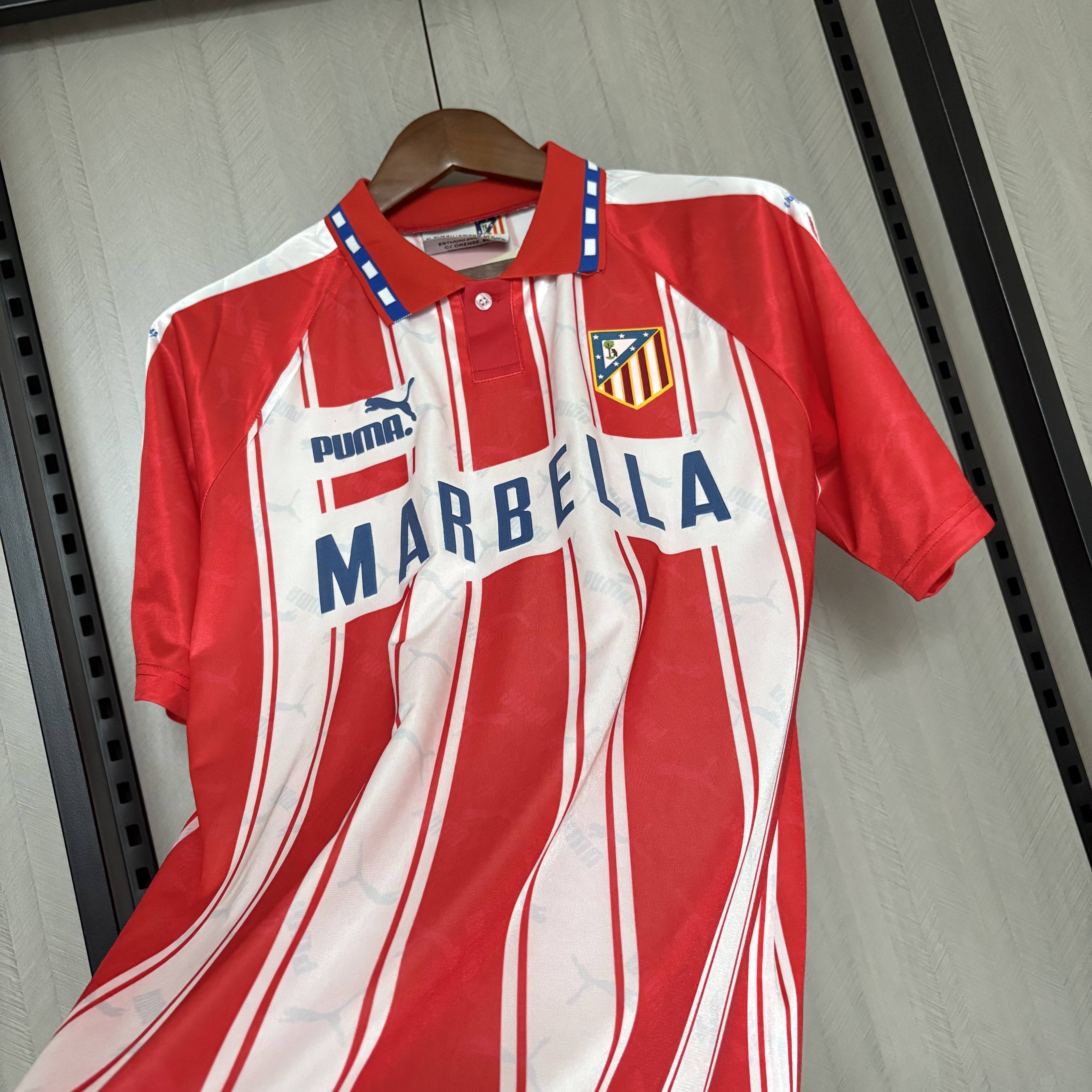 Atlético Madrid 1994/95 Mens Retro Home Jersey