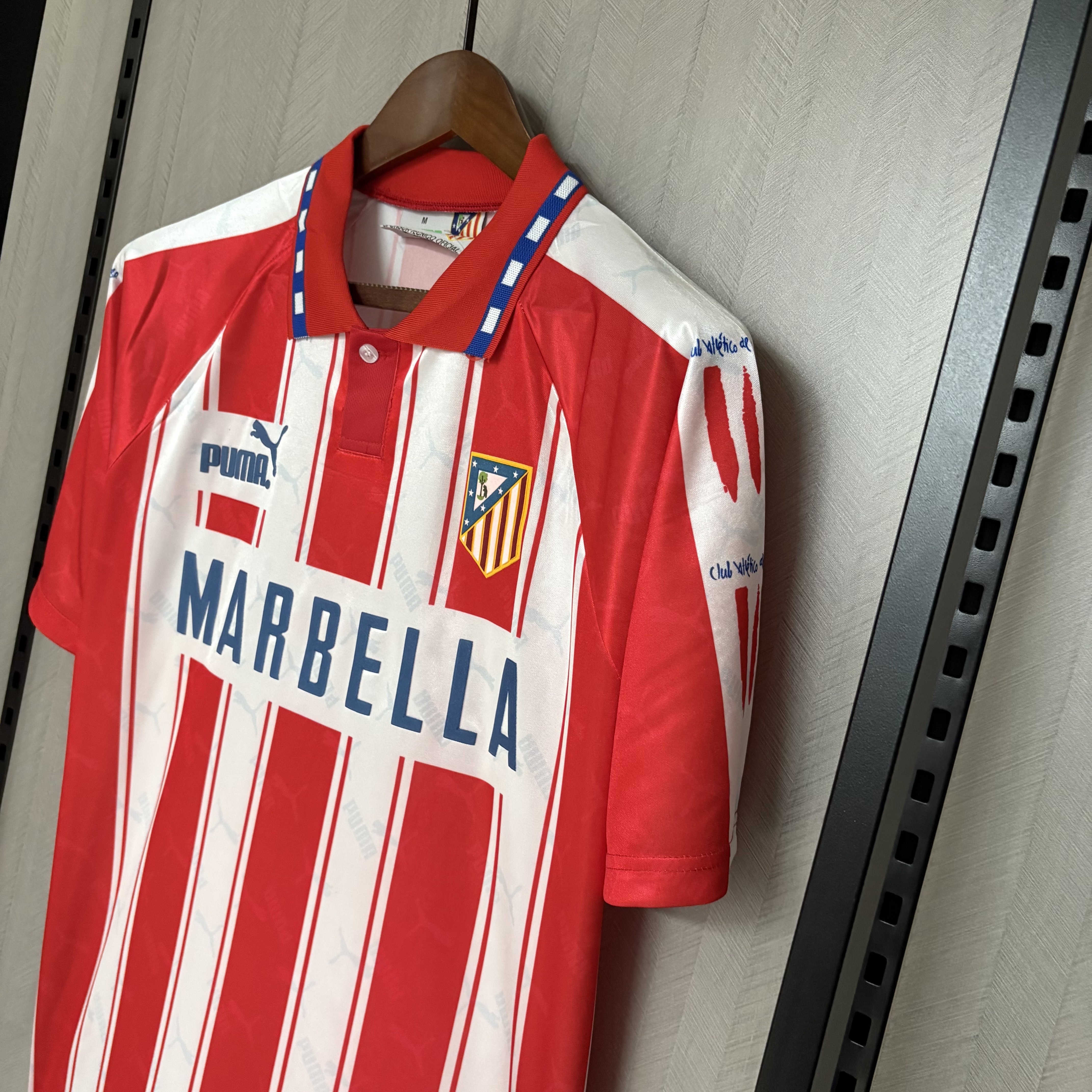 Atlético Madrid 1994/95 Mens Retro Home Jersey