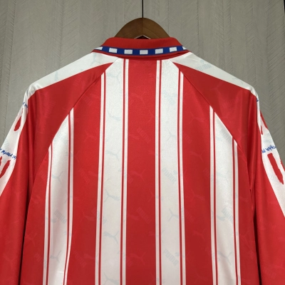 Atlético Madrid 1994/95 Mens Retro Long Sleeve Home Jersey 02