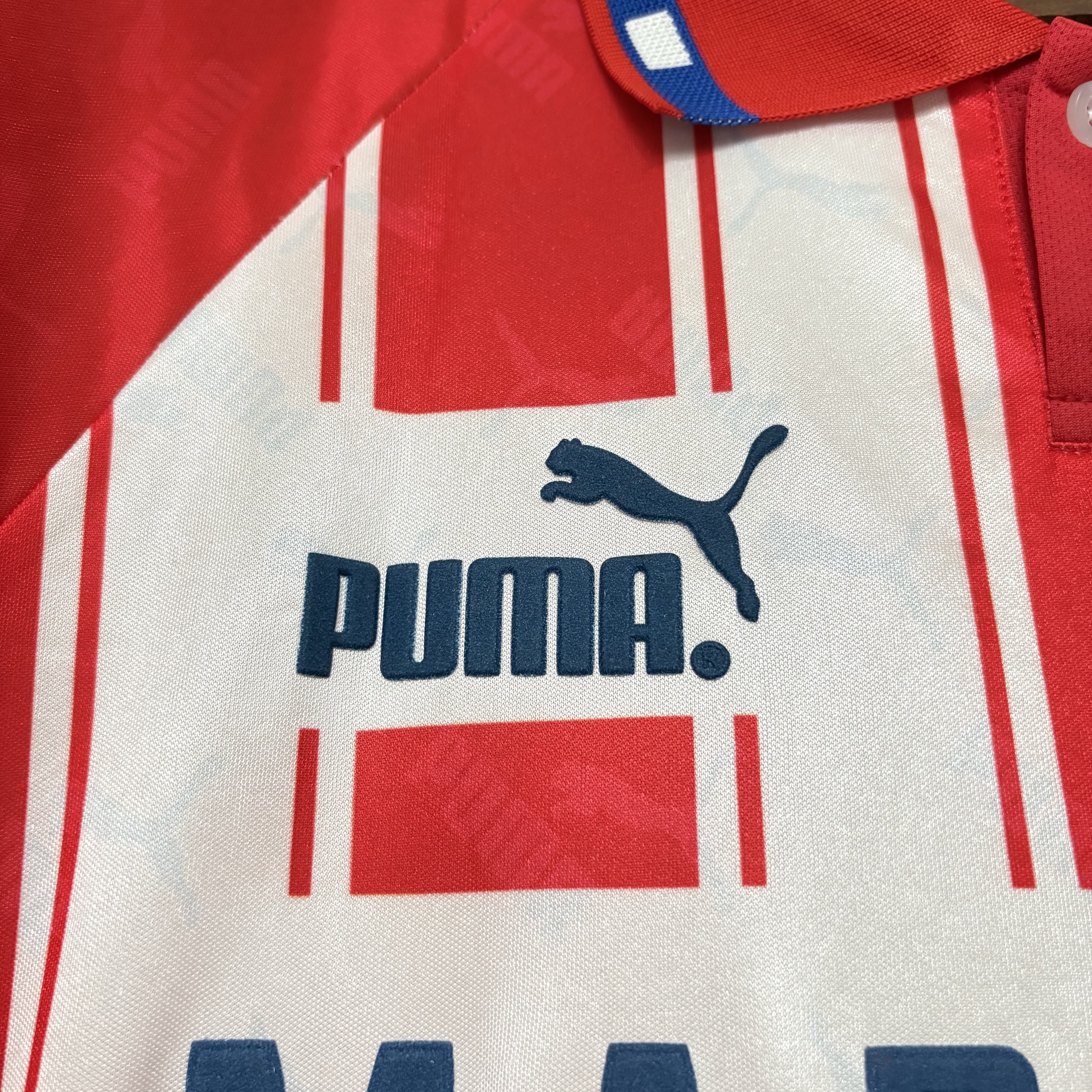 Atlético Madrid 1994/95 Mens Retro Long Sleeve Home Jersey