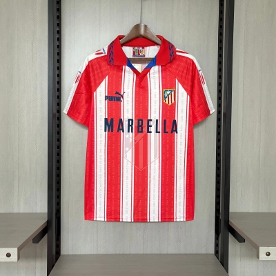 Atlético Madrid 1995/96 Mens Retro Home Jersey 01