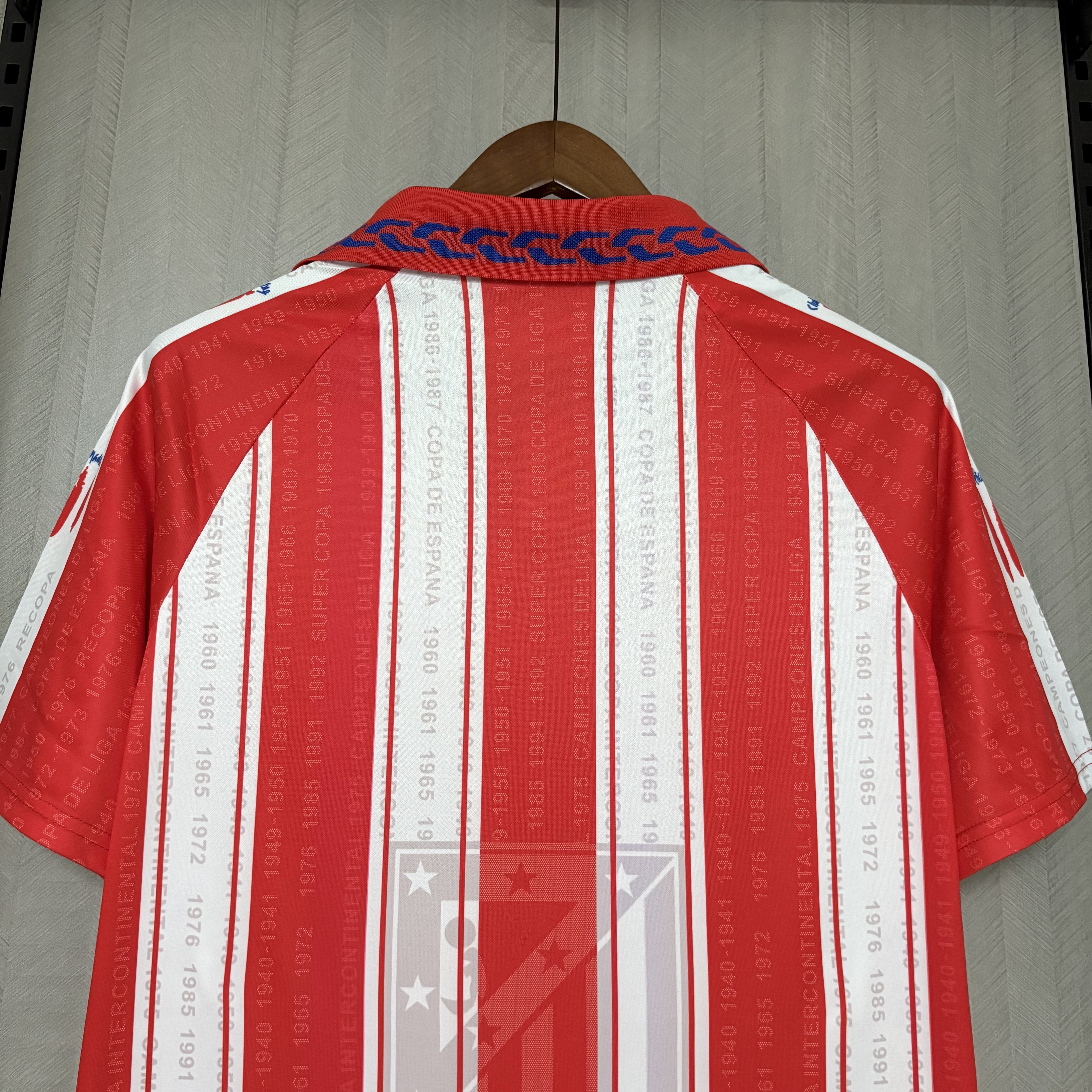 Atlético Madrid 1995/96 Mens Retro Home Jersey