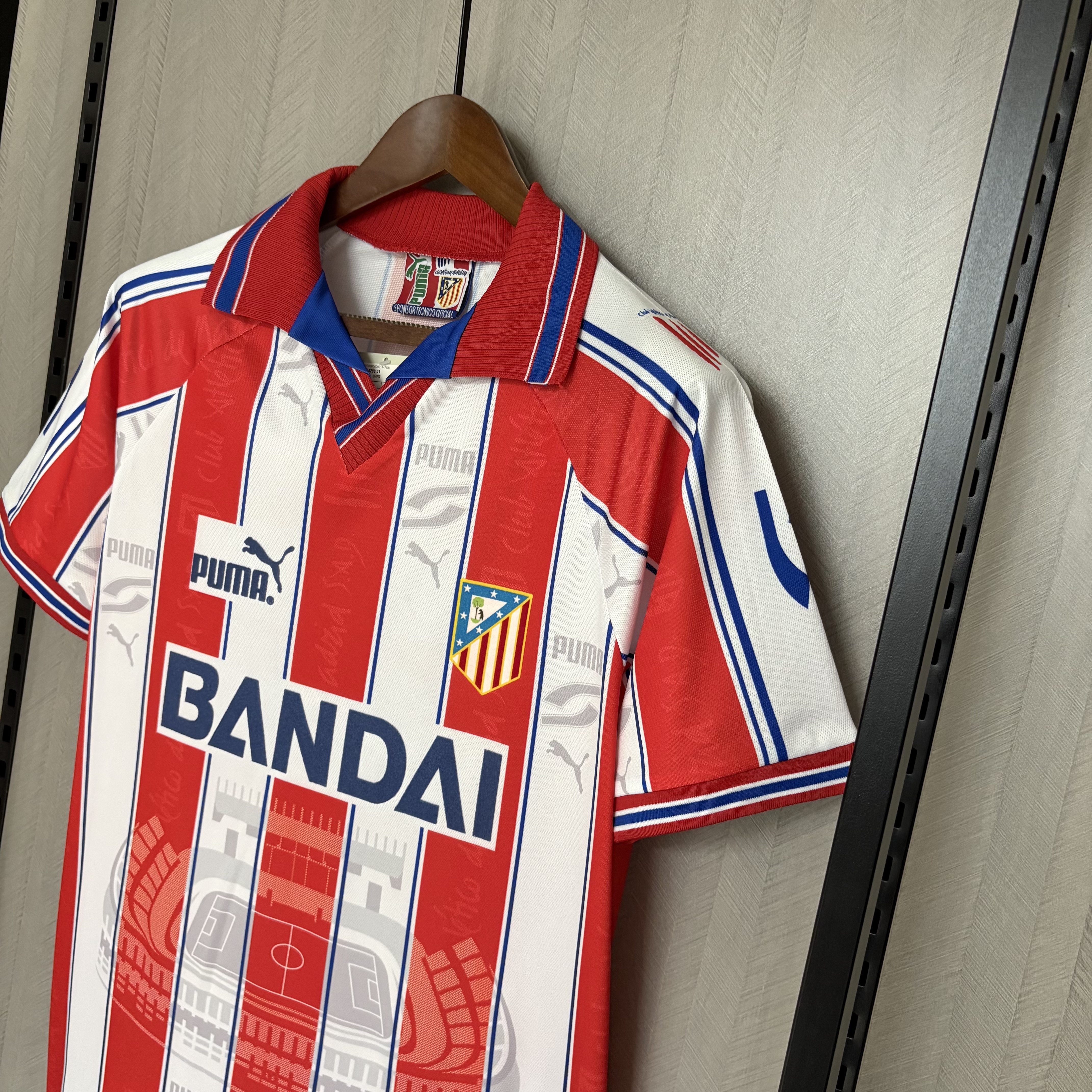 Atlético Madrid 1996/97 Mens Retro Home Jersey