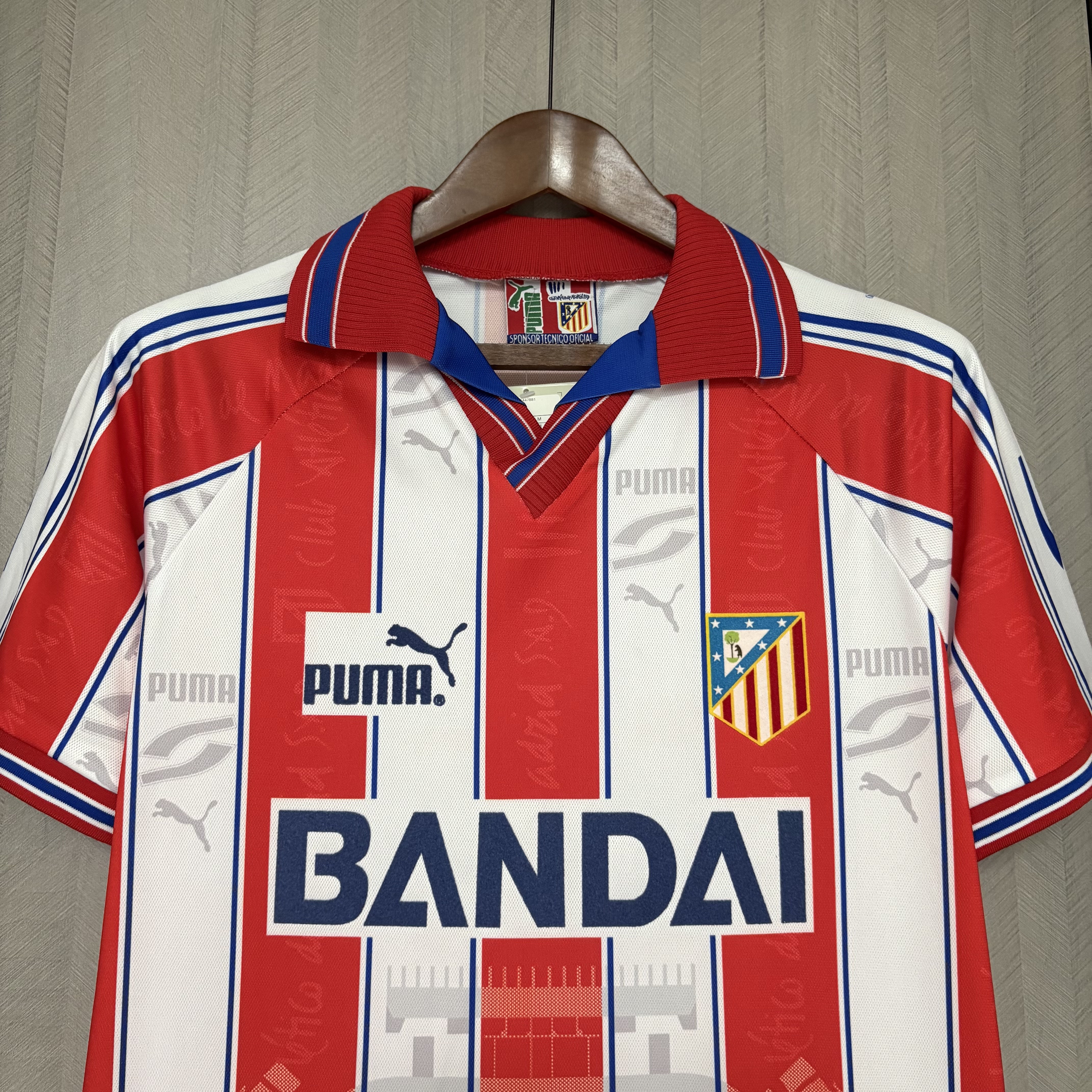 Atlético Madrid 1996/97 Mens Retro Home Jersey