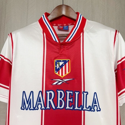Atlético Madrid 1999/00 Mens Retro Home Jersey 02