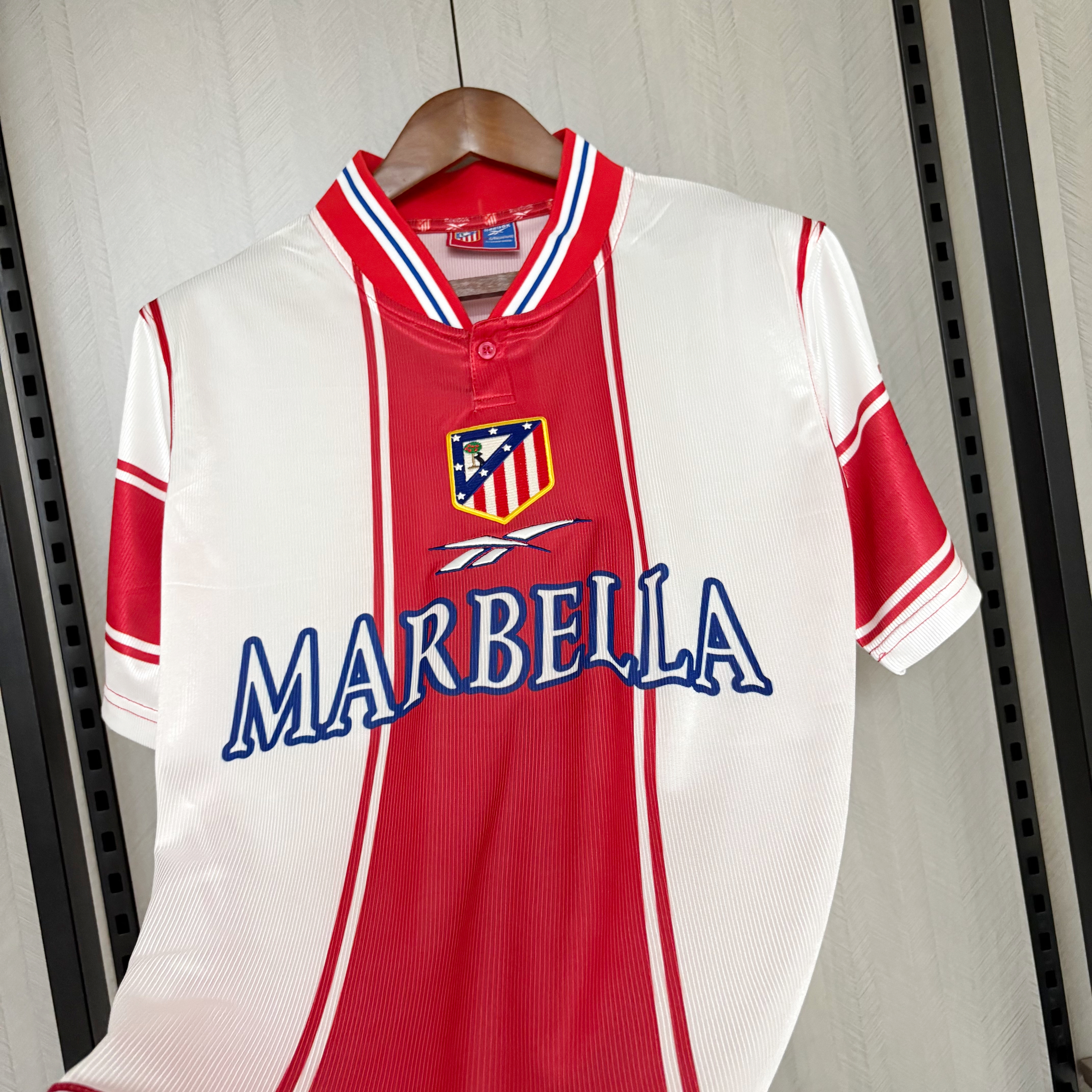 Atlético Madrid 1999/00 Mens Retro Home Jersey