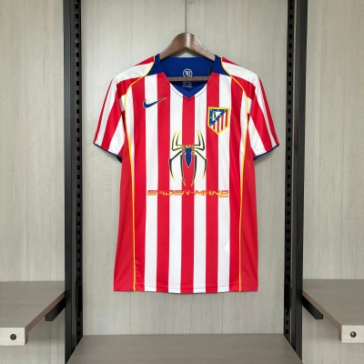 Atlético Madrid 2004 Mens Retro Home Jersey 01
