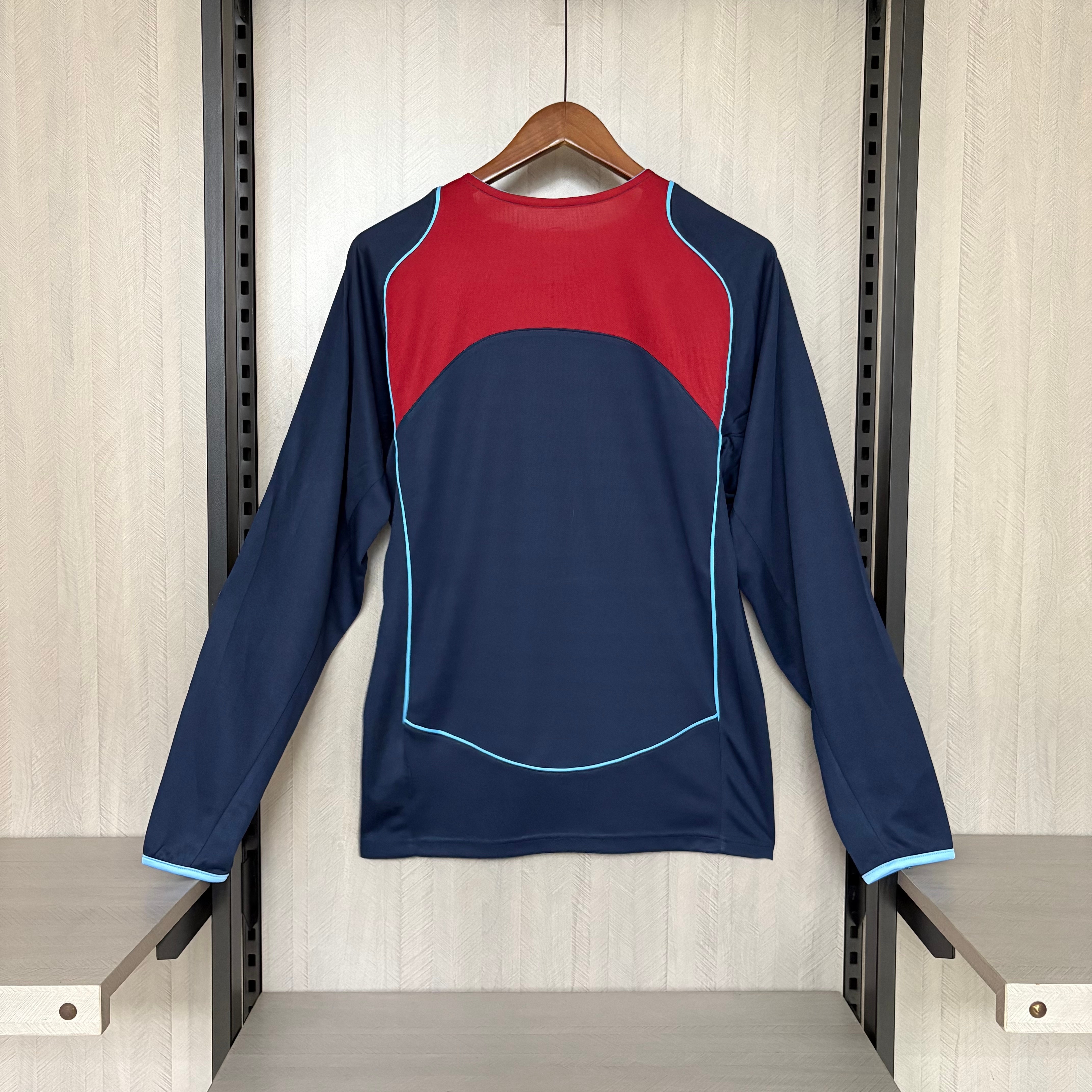 Atlético Madrid 2004 Mens Retro Long Sleeve Away Jersey