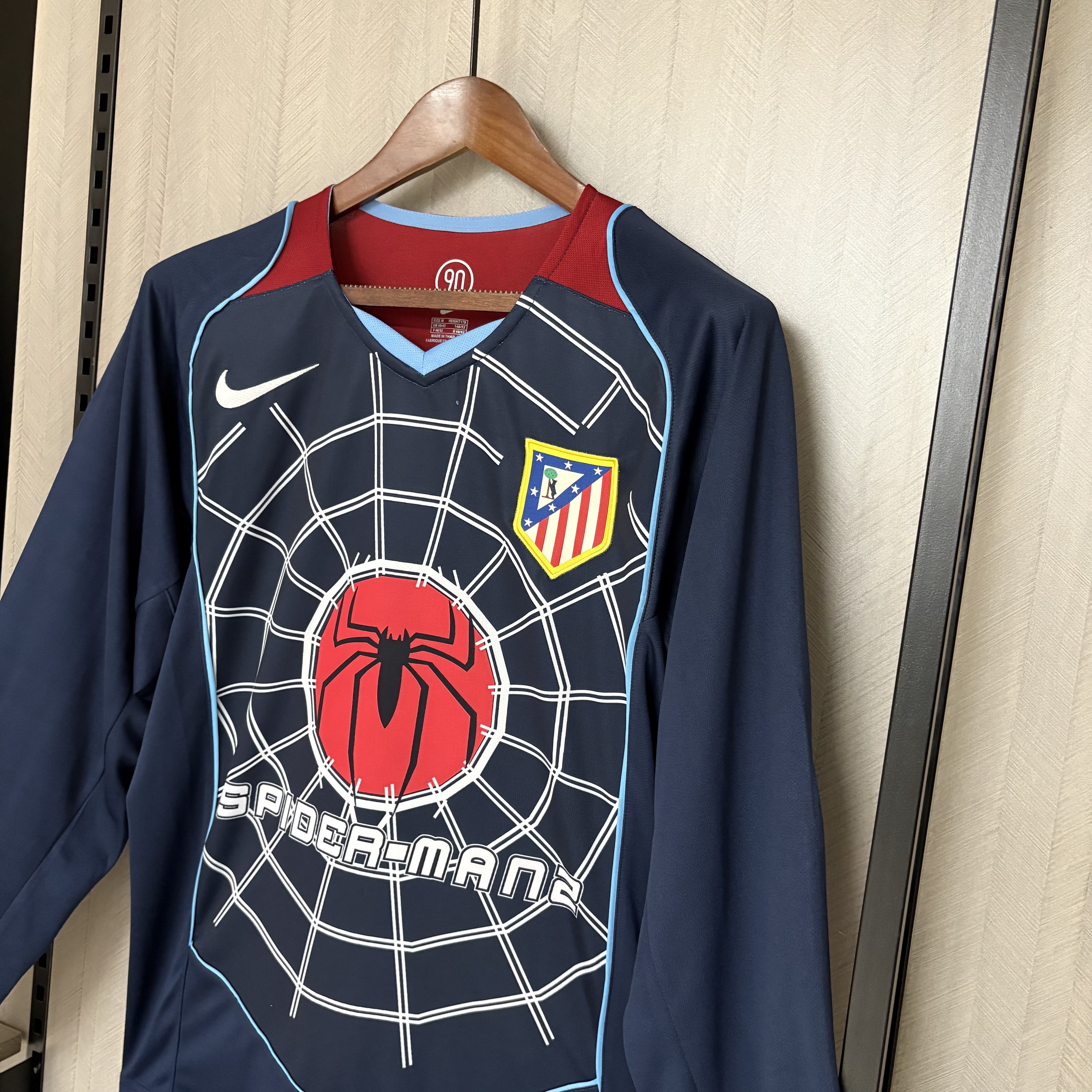 Atlético Madrid 2004 Mens Retro Long Sleeve Away Jersey