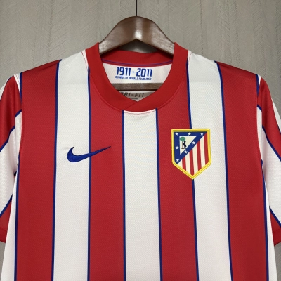 Atlético Madrid 2011/12 Mens Retro Champions League Edition Home Jersey 02