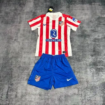 Atlético Madrid 2025/26 Kids Home Design 2 Jersey 01
