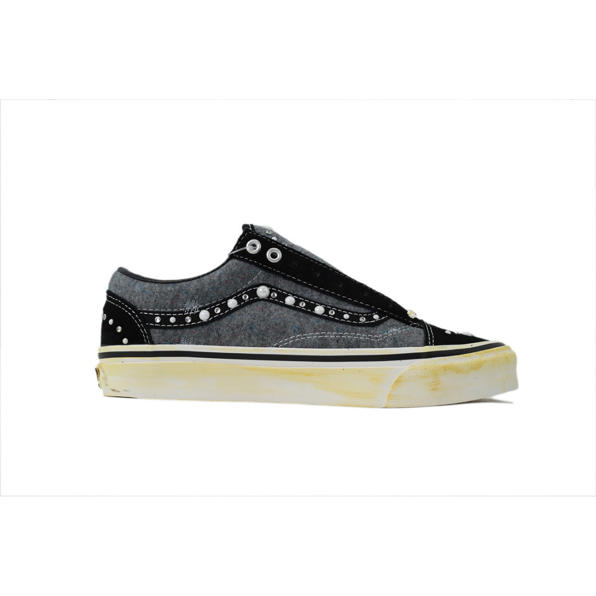  SATOSHI NAKAMOTO x Vans Old Skool Reissue 36 'Speckled Moving Blanket Grey
