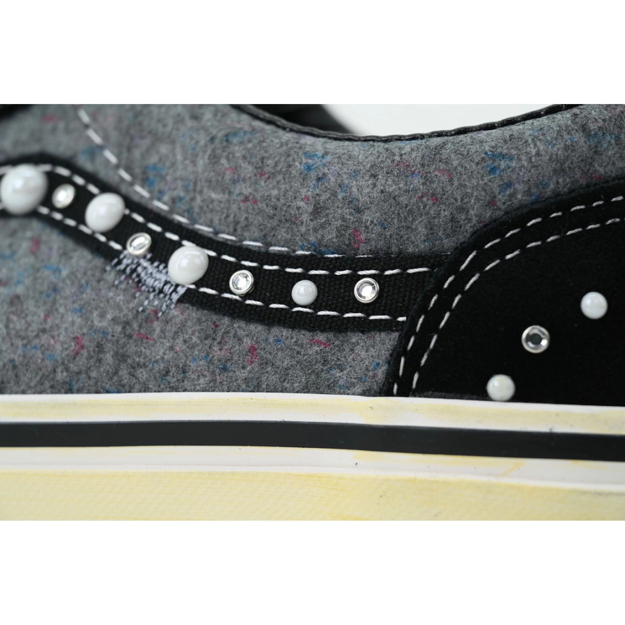  SATOSHI NAKAMOTO x Vans Old Skool Reissue 36 'Speckled Moving Blanket Grey