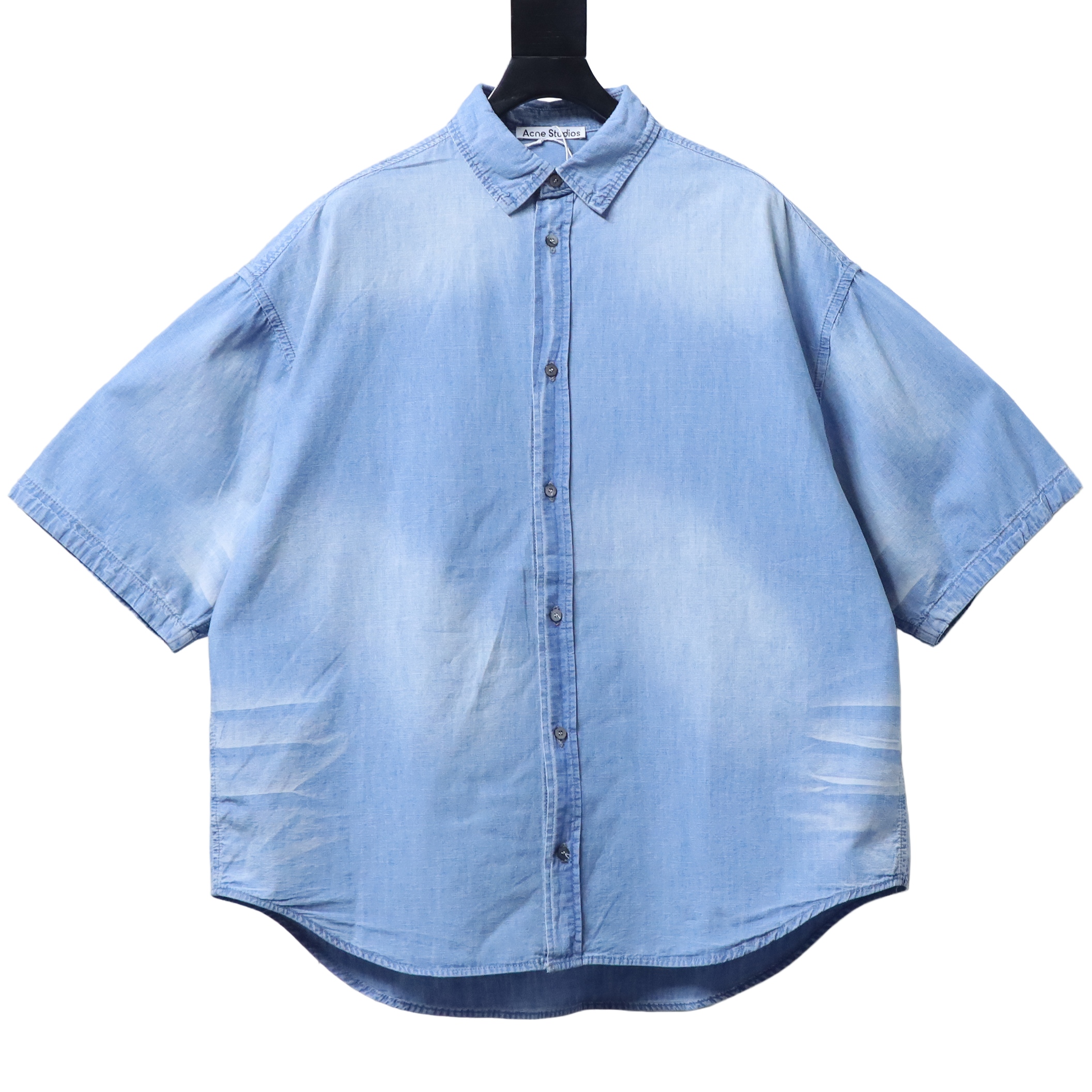 Acne Studios 1996 Logo Distressed Short-Sleeve Shirt