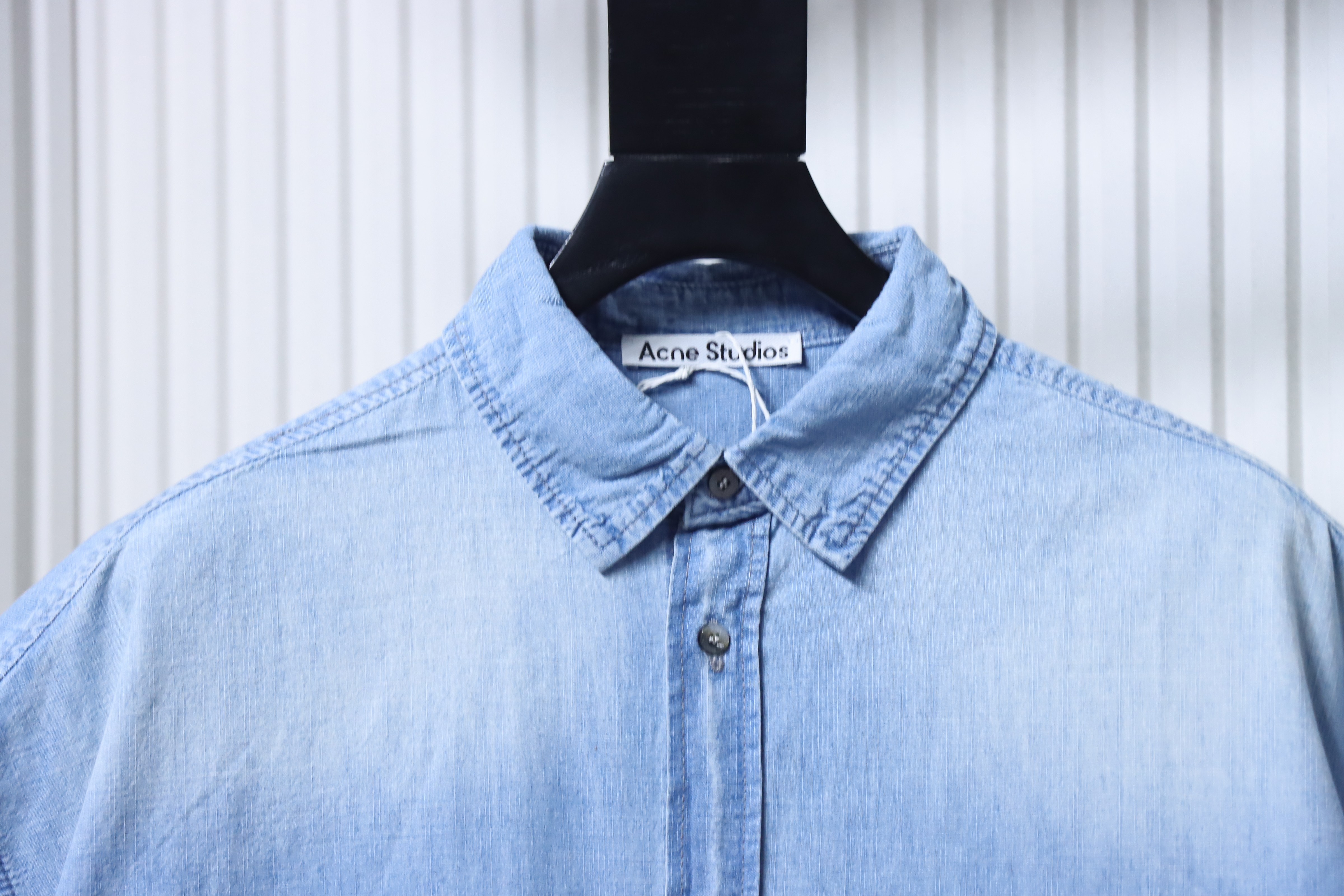 Acne Studios 1996 Logo Distressed Short-Sleeve Shirt