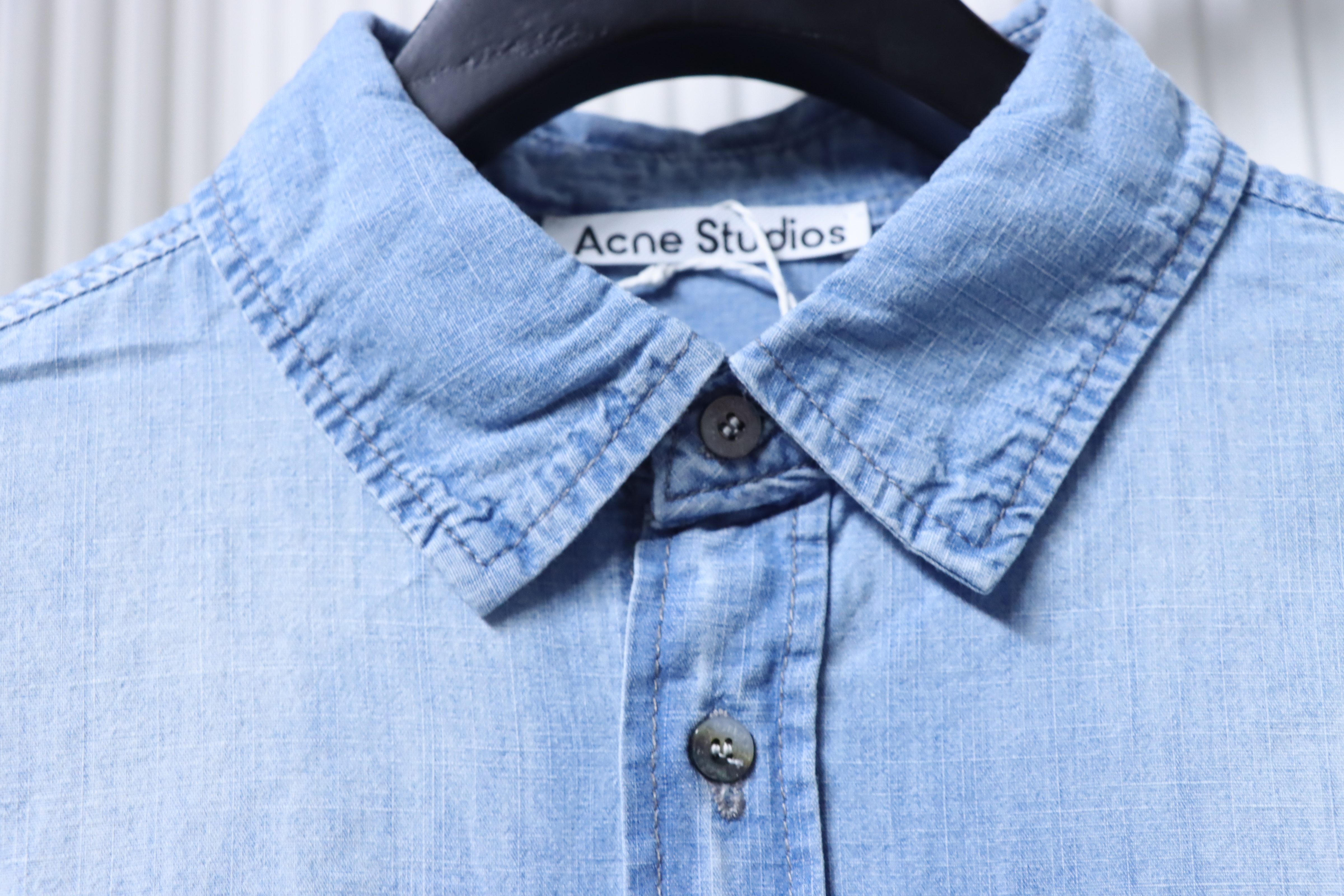 Acne Studios 1996 Logo Distressed Short-Sleeve Shirt