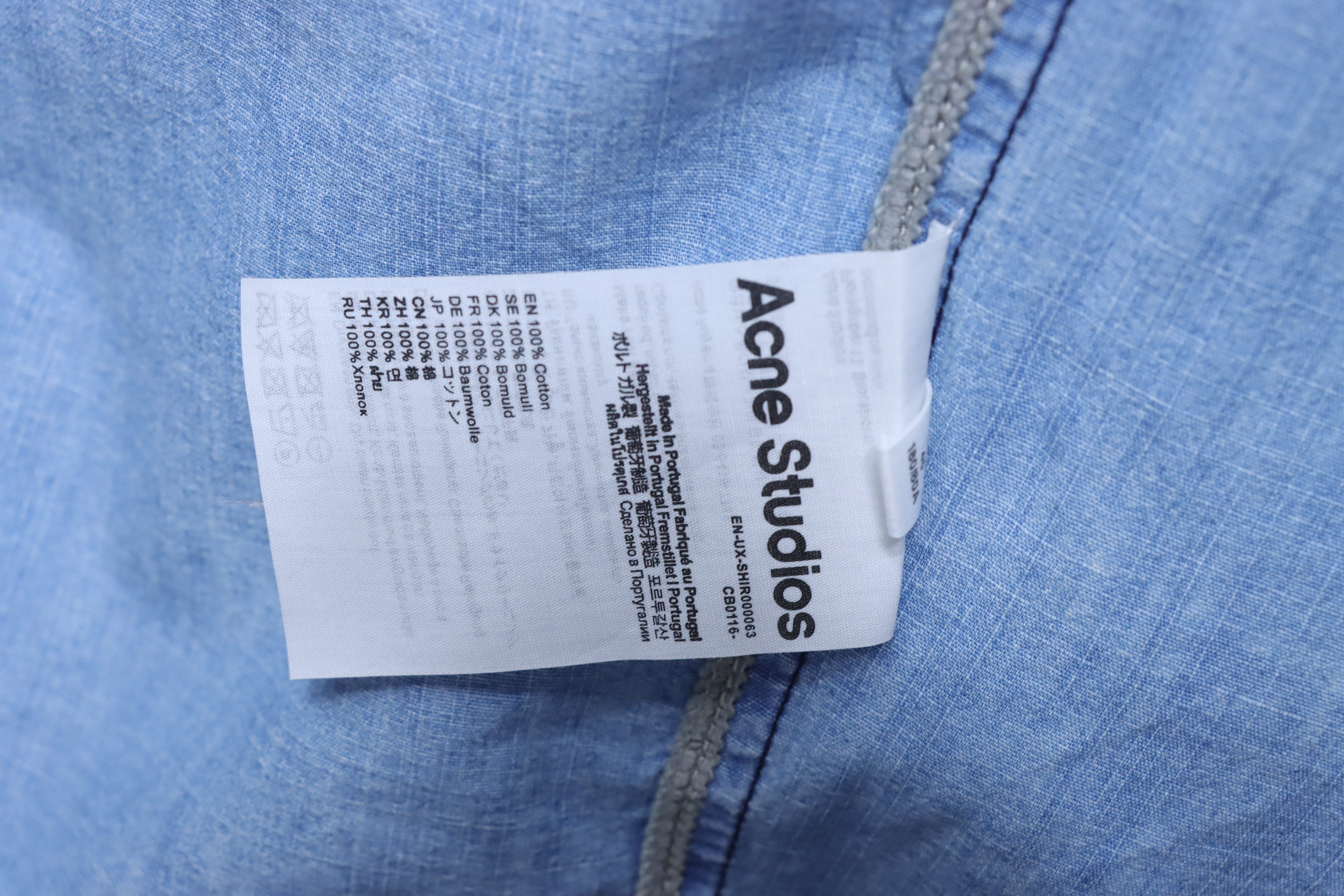 Acne Studios 1996 Logo Distressed Short-Sleeve Shirt