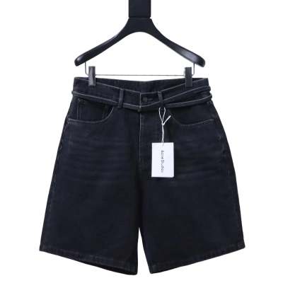Acne Studios 2025 SS Belted Denim Shorts 01