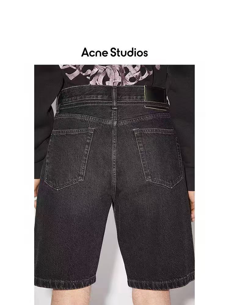 Acne Studios 2025 SS Belted Denim Shorts