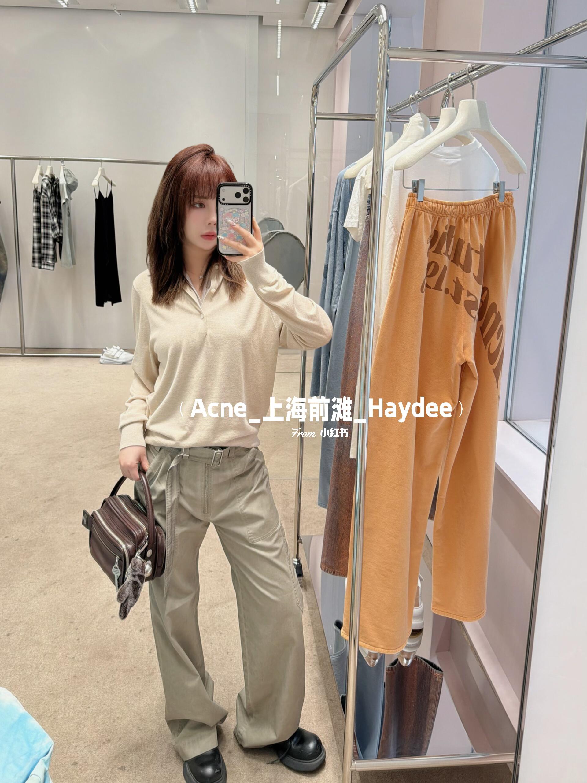 Acne Studios 2026 SS Distressed-Dye Cargo Pants