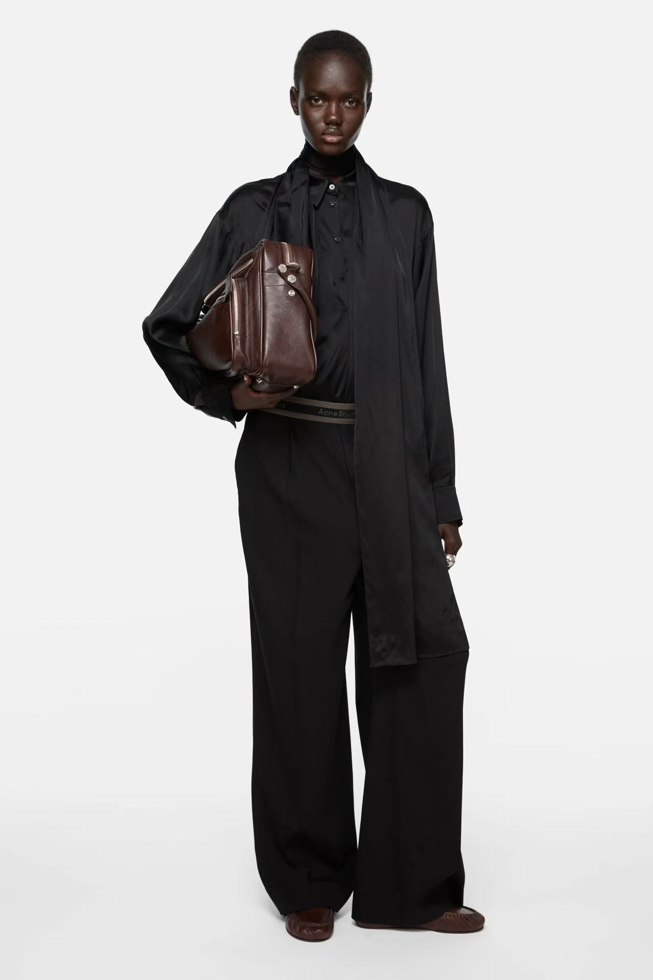 Acne Studios AC-Style Lightweight Wide-Leg Pants
